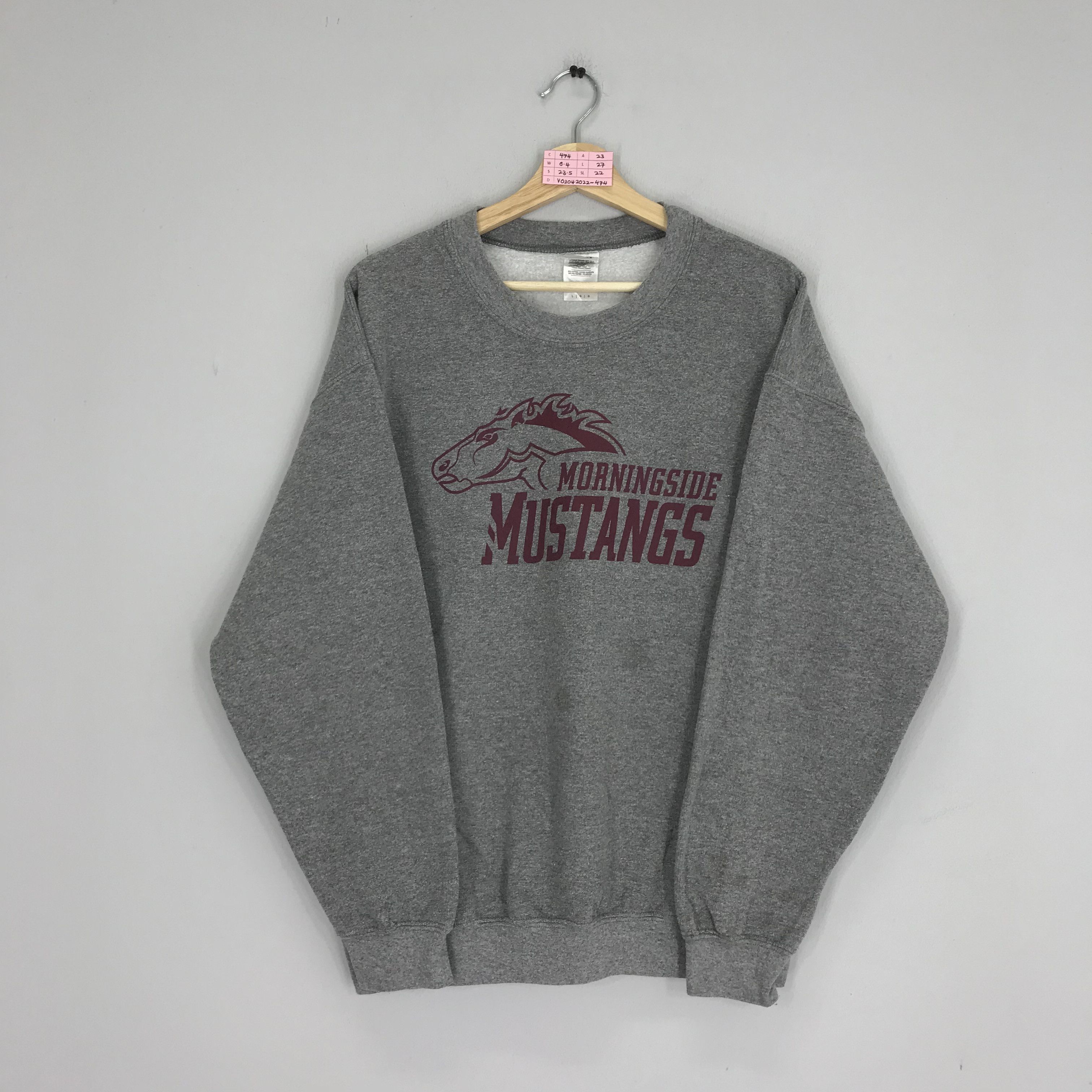 Vintage Vintage Morningside Mustang College Sweatshirt Mustang Size US M / EU 48-50 / 2 - 2 Preview