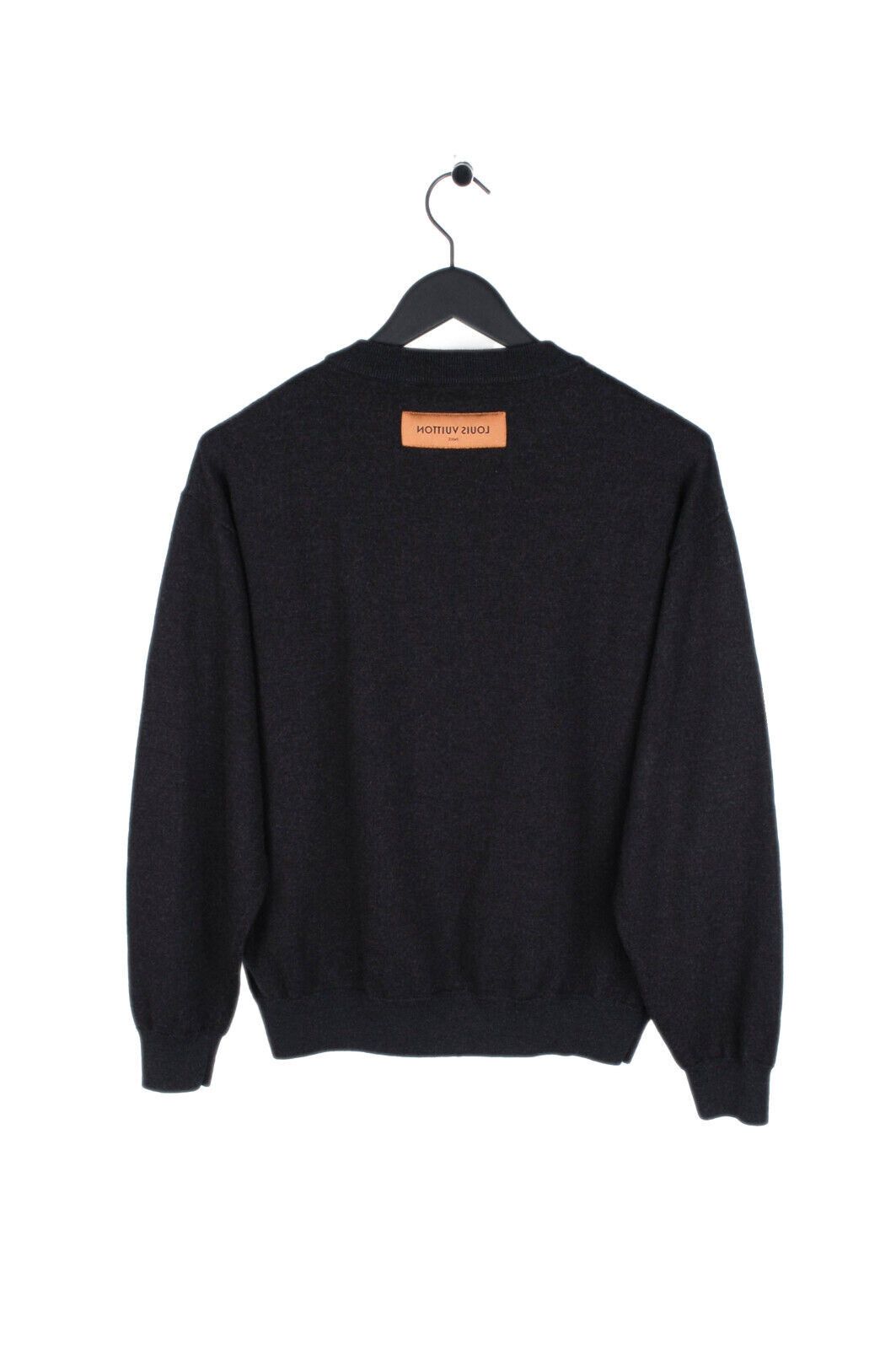 image of Original Louis Vuitton Pullover Uniforms Sweater In Size M in Grey, Men's