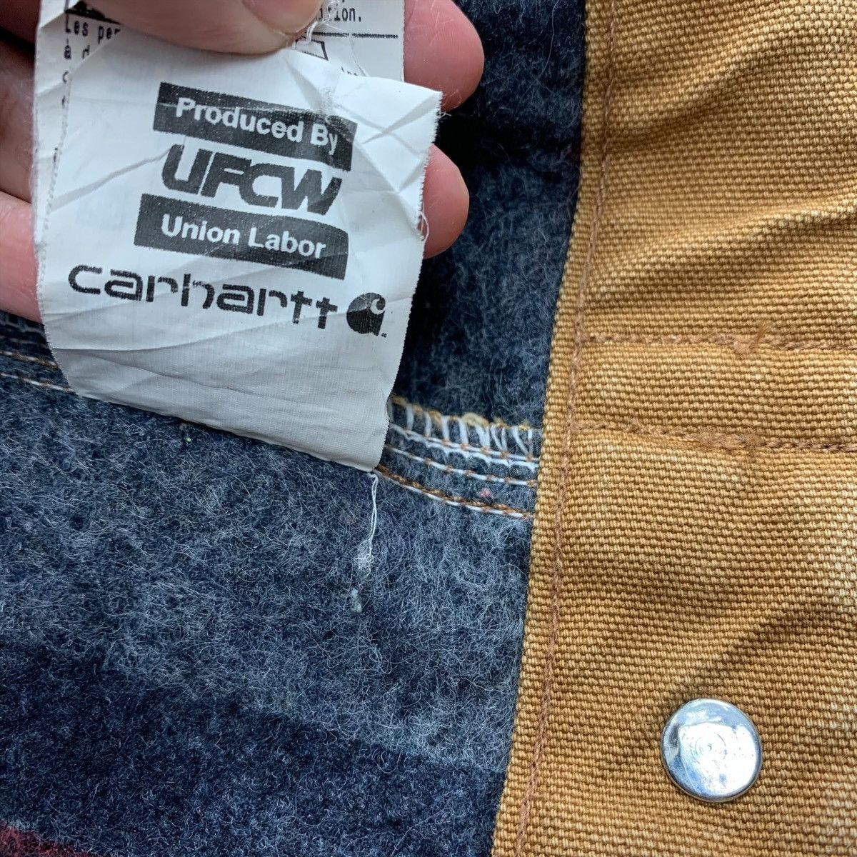 Carhartt Vintage CARHARTT Heavy Jacket Ufcw union labor Men clothing Size US XXL / EU 58 / 5 - 12 Thumbnail