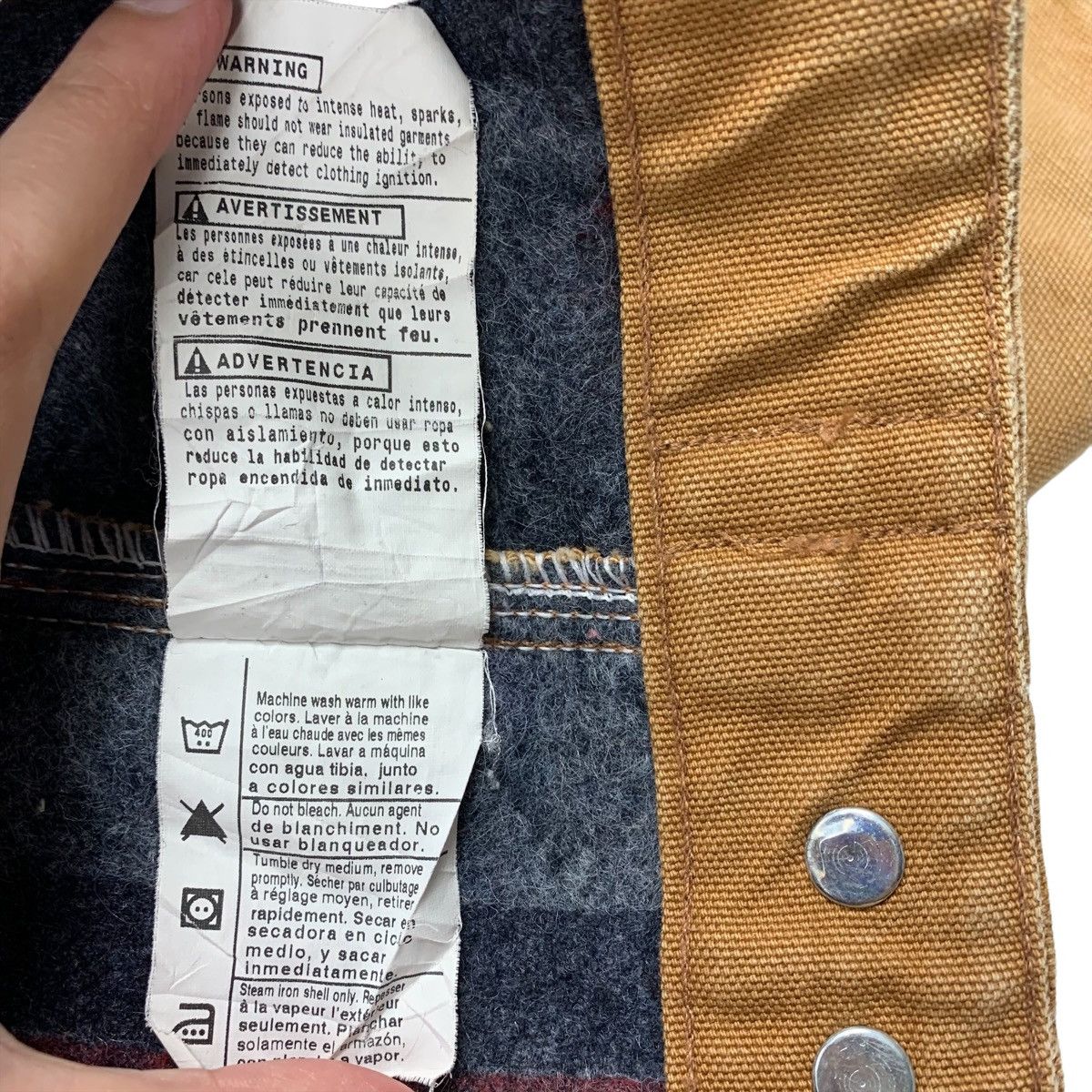 Carhartt Vintage CARHARTT Heavy Jacket Ufcw union labor Men clothing Size US XXL / EU 58 / 5 - 11 Thumbnail