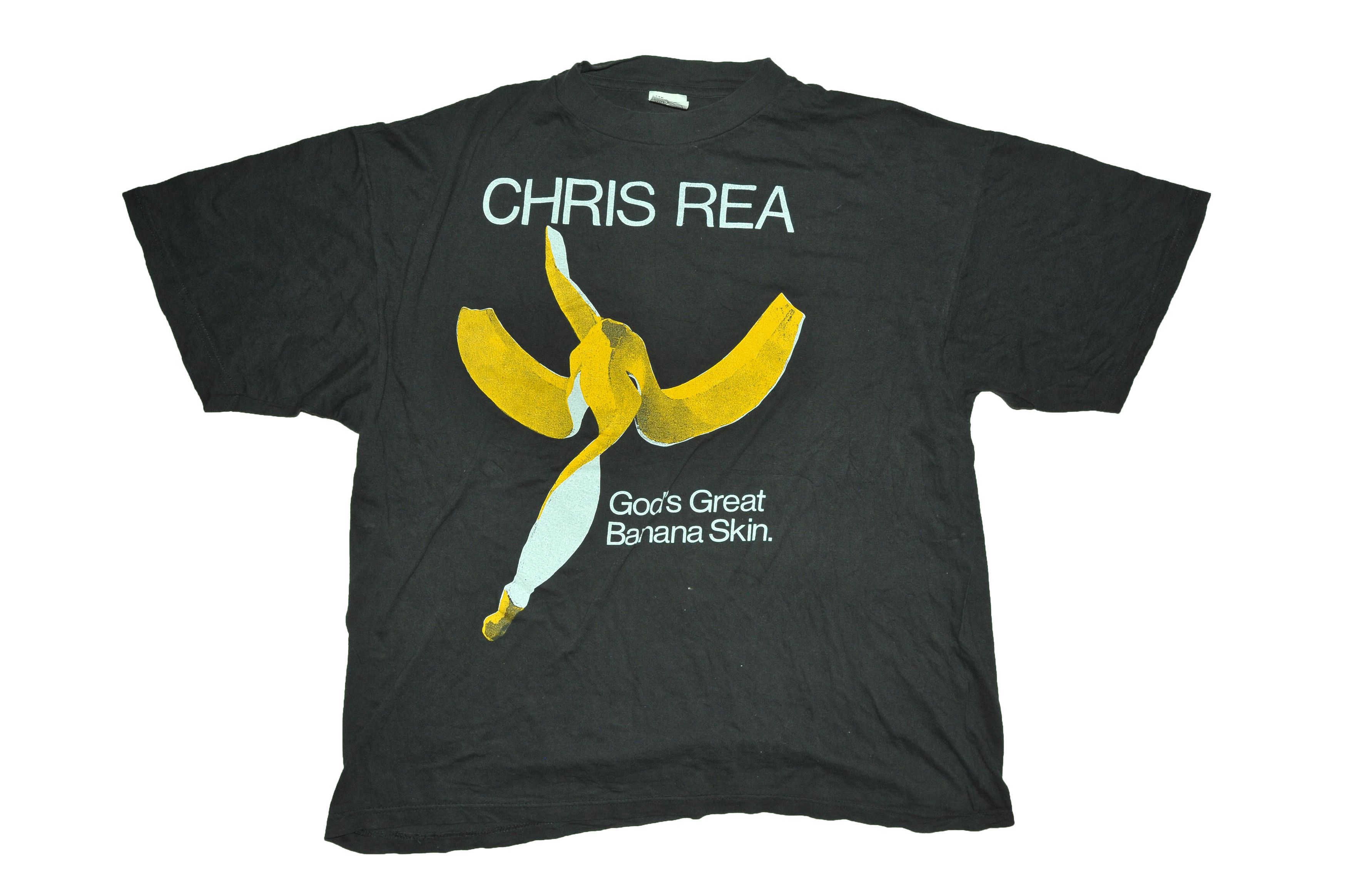 Vintage Vintage 90s 1993 Chris Rea God's Great Banana Skin T-shirt Size US L / EU 52-54 / 3 - 1 Thumbnail
