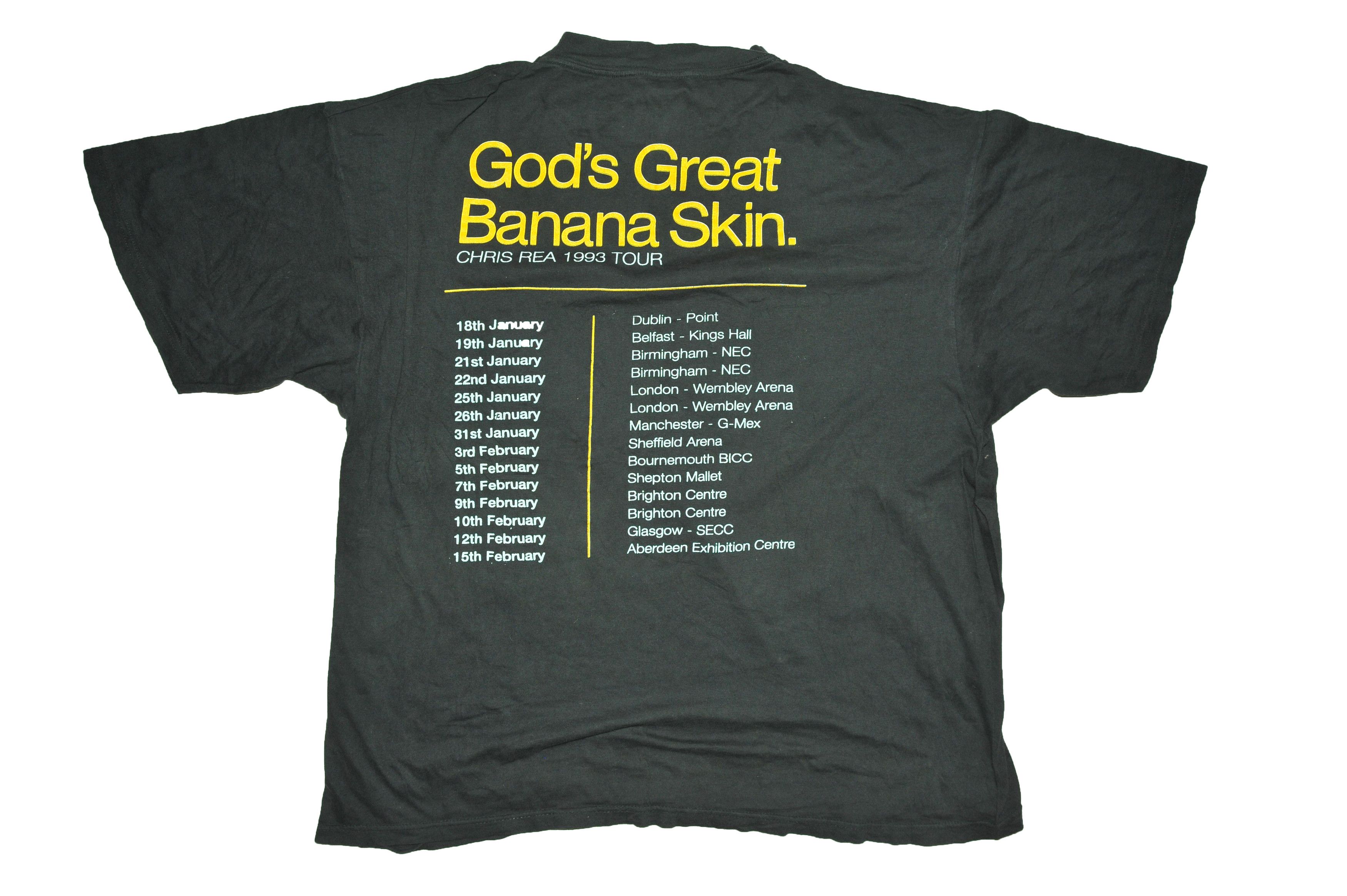 Vintage Vintage 90s 1993 Chris Rea God's Great Banana Skin T-shirt Size US L / EU 52-54 / 3 - 2 Thumbnail