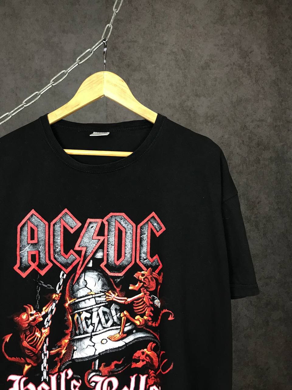 AC/DC × Band Tees × Vintage AC/DC vintage rock band overprinted tee Size US XL / EU 56 / 4 - 2 Thumbnail