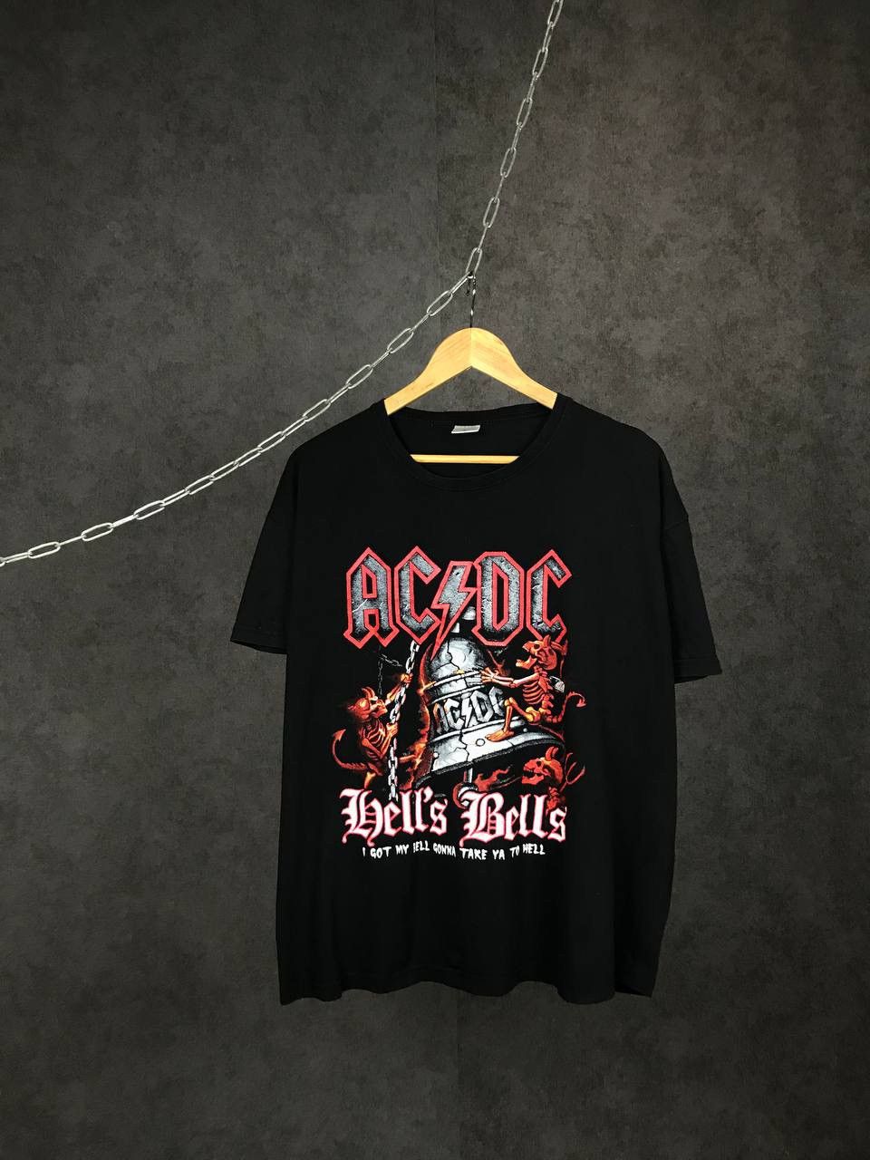 AC/DC × Band Tees × Vintage AC/DC vintage rock band overprinted tee Size US XL / EU 56 / 4 - 1 Thumbnail