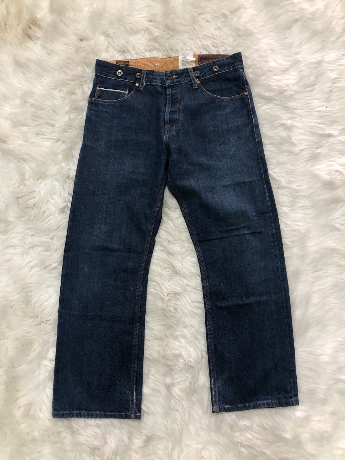 Handmade × Timberland TIMBERLAND boot company handstitch Selvedge jeans Size US 32 / EU 48 - 1 Thumbnail