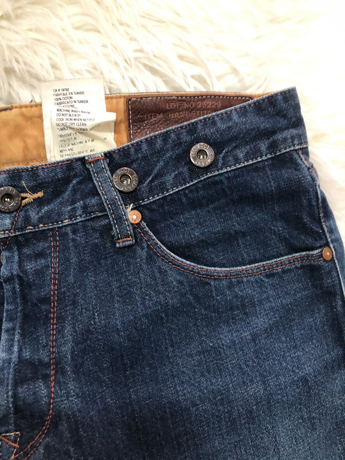 Handmade × Timberland TIMBERLAND boot company handstitch Selvedge jeans Size US 32 / EU 48 - 4 Thumbnail