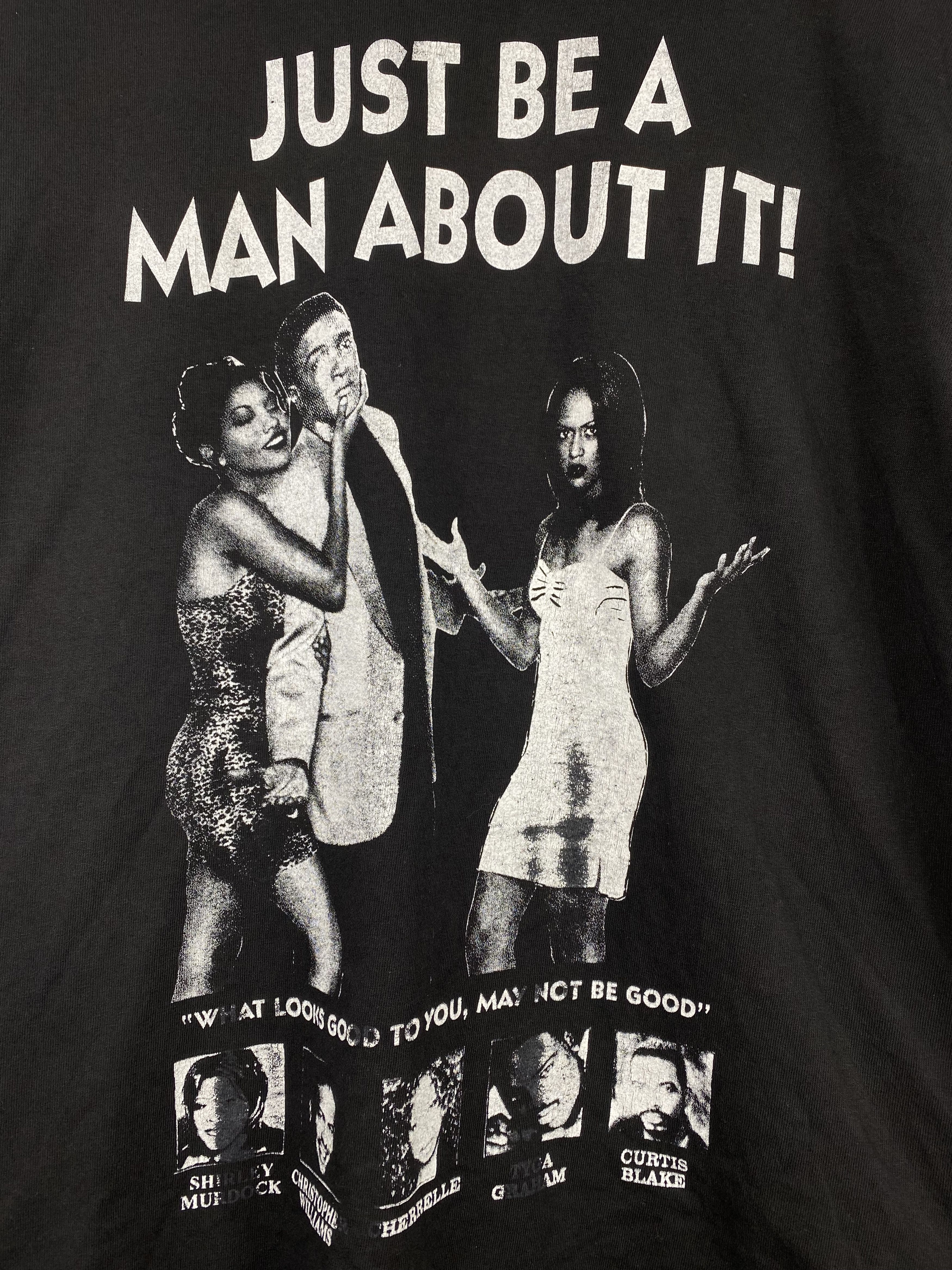 Band Tees × Vintage Vintage Toni Braxton Just Be Man About It! L/S Tees DD557 Size US L / EU 52-54 / 3 - 2 Thumbnail