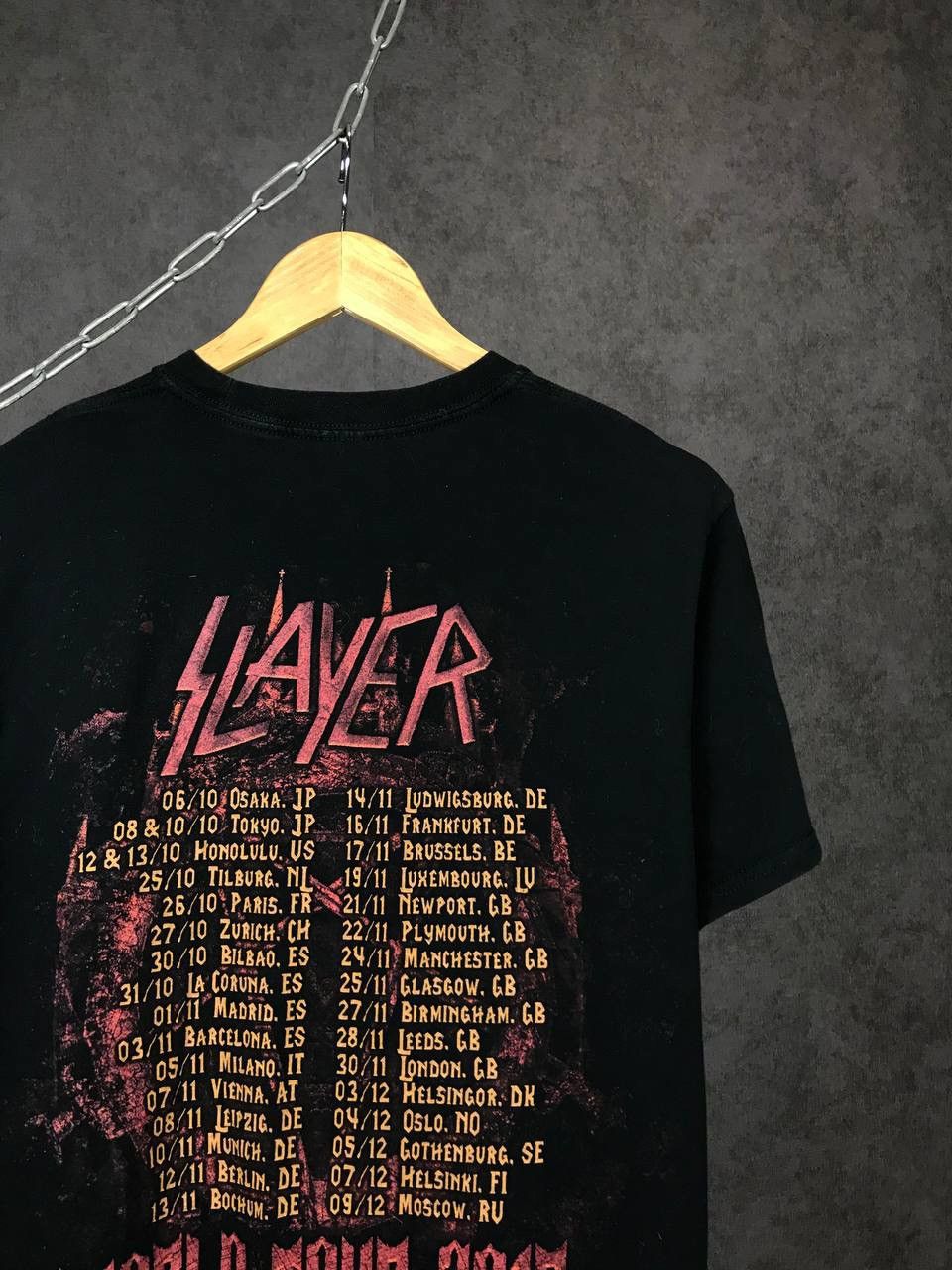 Band Tees Slayer vintage rock band overprinted tour tee Size US S / EU 44-46 / 1 - 4 Thumbnail