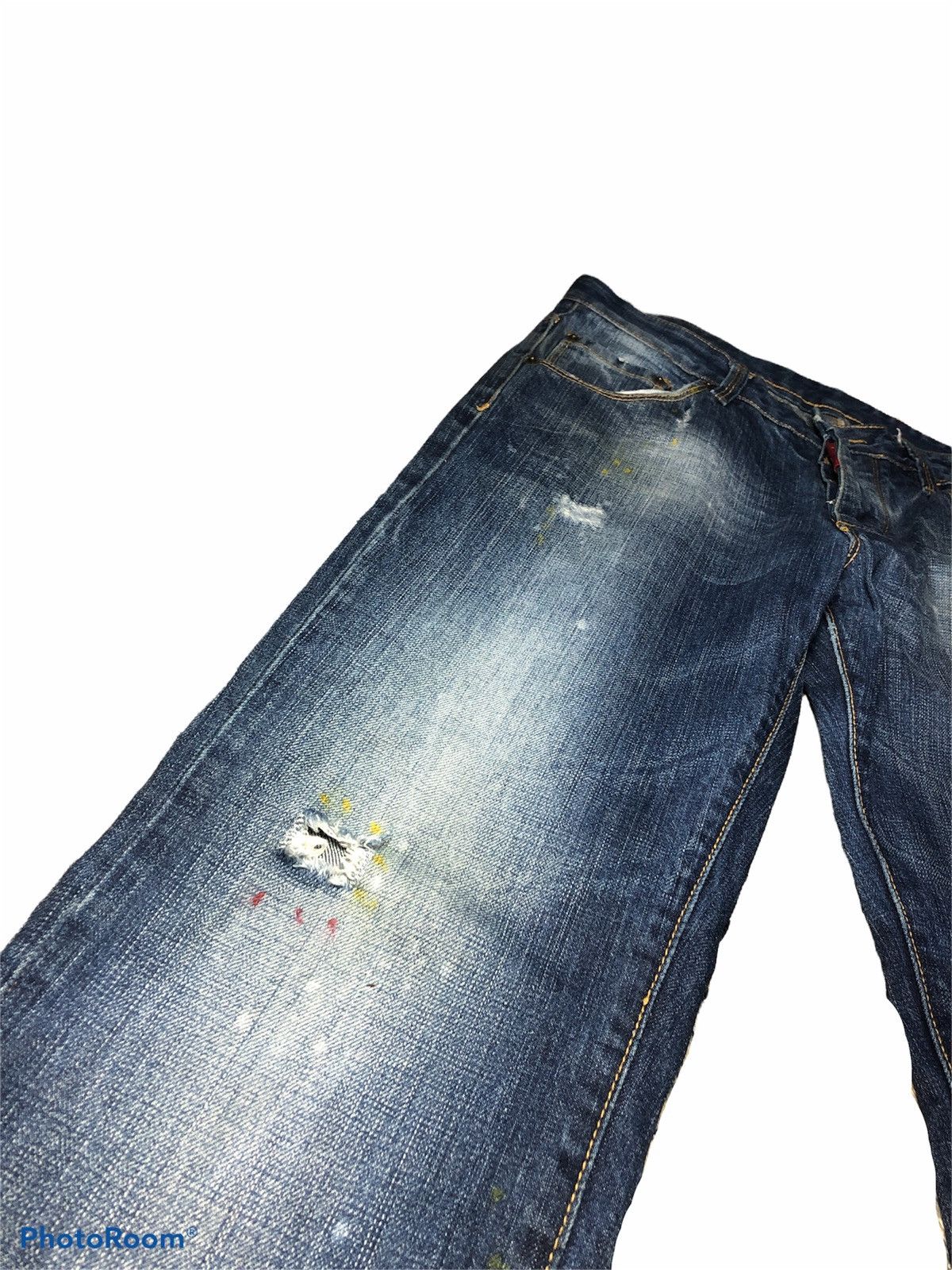 Dsquared2 DSQUARED WASHED BLUE DISTRESSED DENIM Size US 30 / EU 46 - 4 Thumbnail