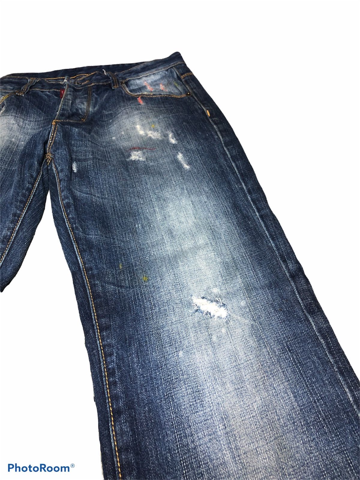 Dsquared2 DSQUARED WASHED BLUE DISTRESSED DENIM Size US 30 / EU 46 - 3 Thumbnail