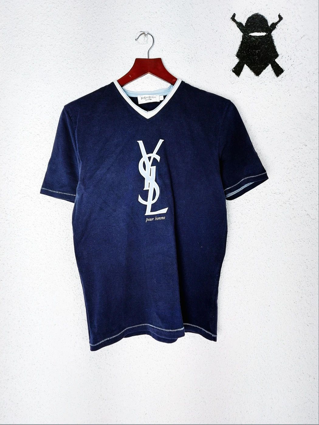 YVES SAINT LAURENT LOGO T-SHIRT S SMALL