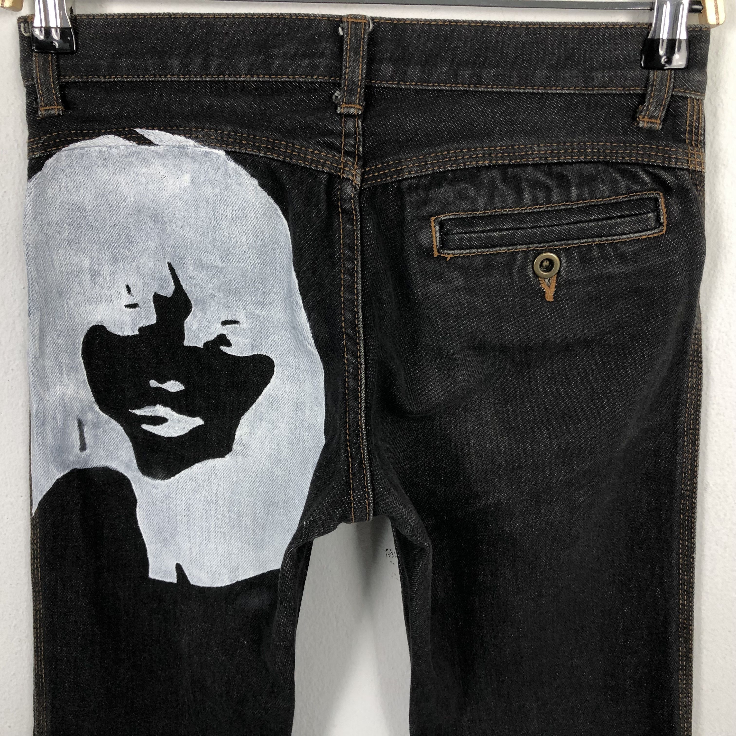 Hysteric Glamour × Japanese Brand × Vintage Vintage Hysteric Glamour Custom Big Logo Design Denim Jeans Size US 27 - 2 Thumbnail