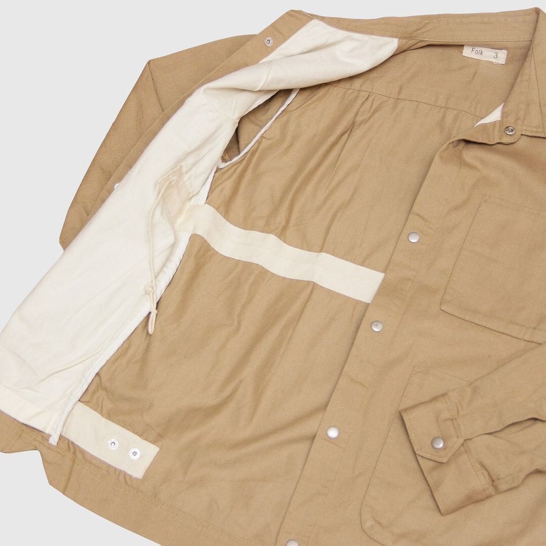 Designer × Folk Folk Japanese Organic Cotton Overshirt Jacket Size US S / EU 44-46 / 1 - 3 Thumbnail