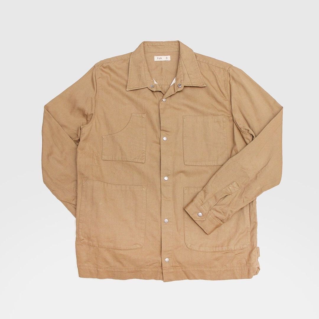 Designer × Folk Folk Japanese Organic Cotton Overshirt Jacket Size US S / EU 44-46 / 1 - 1 Thumbnail
