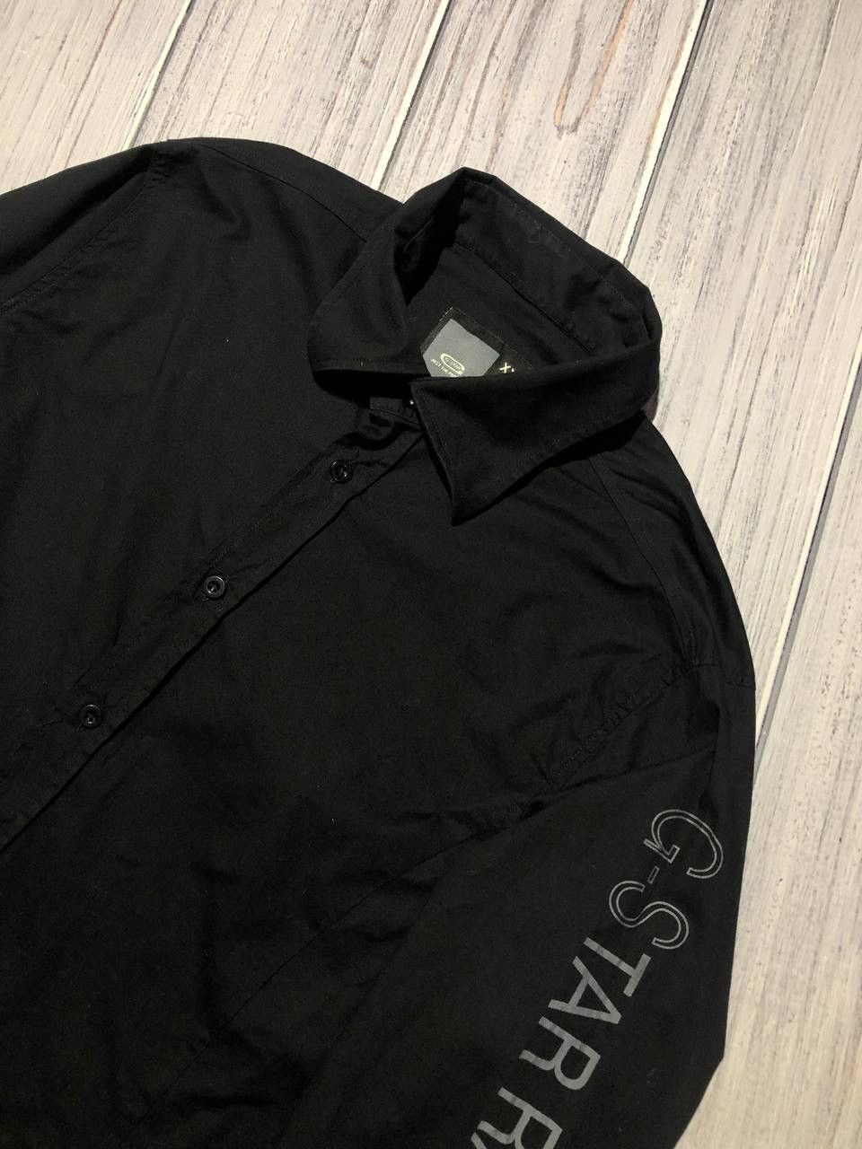 G-Star G-Star Raw Shirt Big Logo Button Ups Long Sleeve Black y2k Size US L / EU 52-54 / 3 - 5 Thumbnail