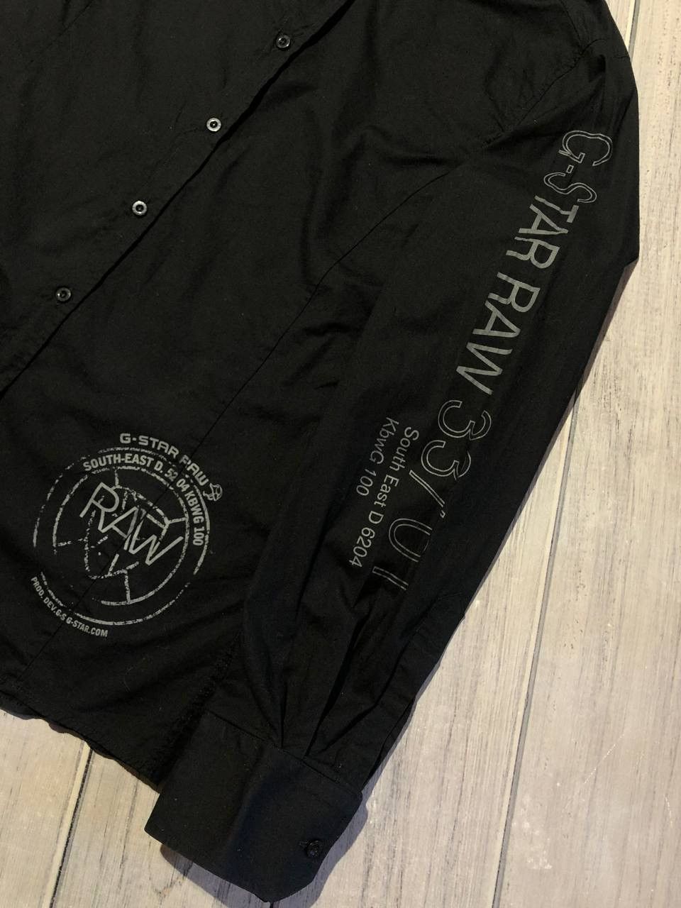 G-Star G-Star Raw Shirt Big Logo Button Ups Long Sleeve Black y2k Size US L / EU 52-54 / 3 - 10 Thumbnail