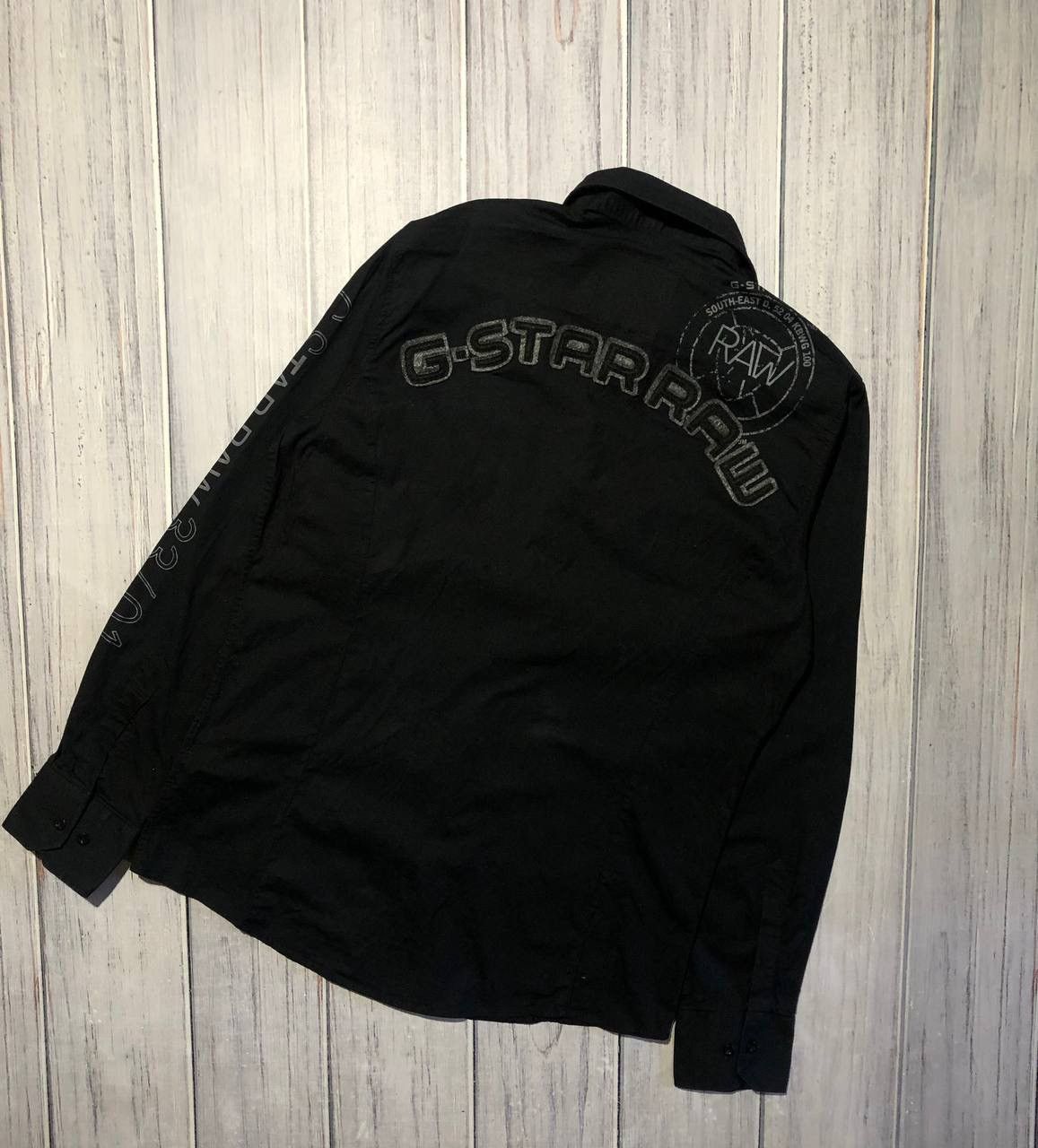 G-Star G-Star Raw Shirt Big Logo Button Ups Long Sleeve Black y2k Size US L / EU 52-54 / 3 - 1 Thumbnail