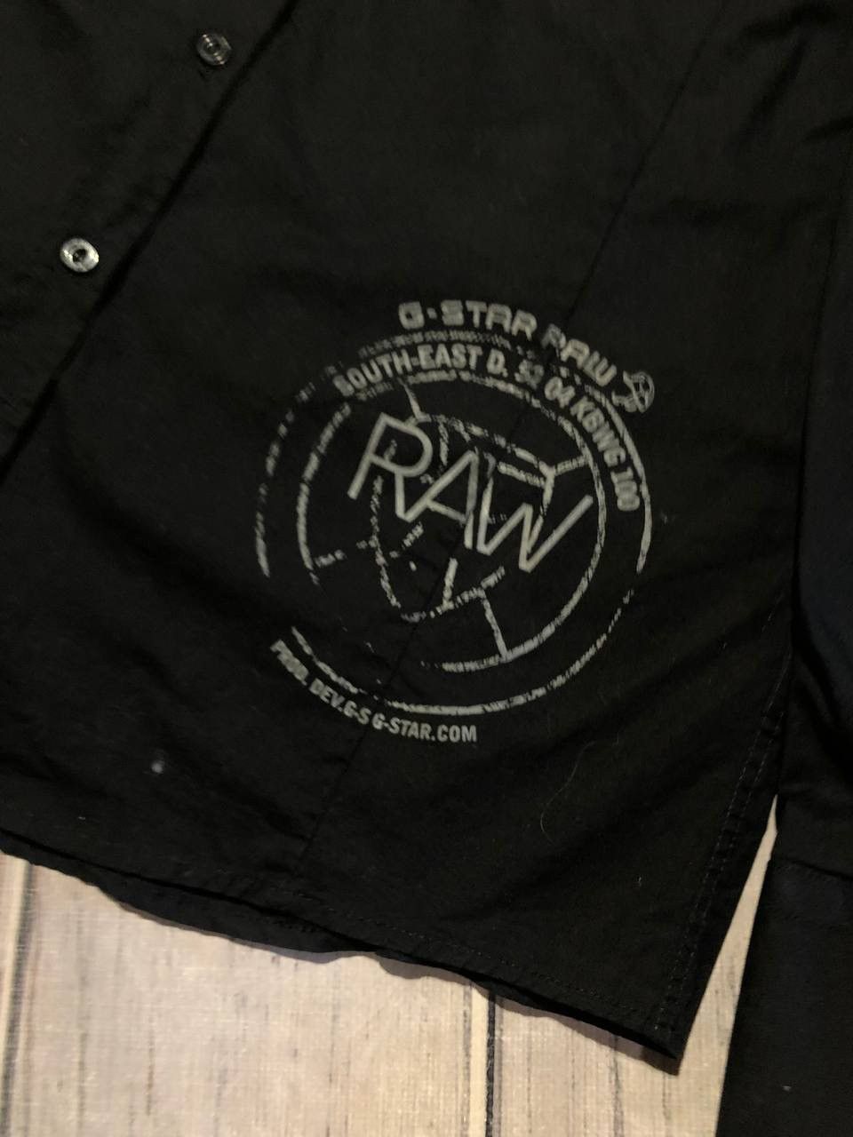 G-Star G-Star Raw Shirt Big Logo Button Ups Long Sleeve Black y2k Size US L / EU 52-54 / 3 - 11 Thumbnail
