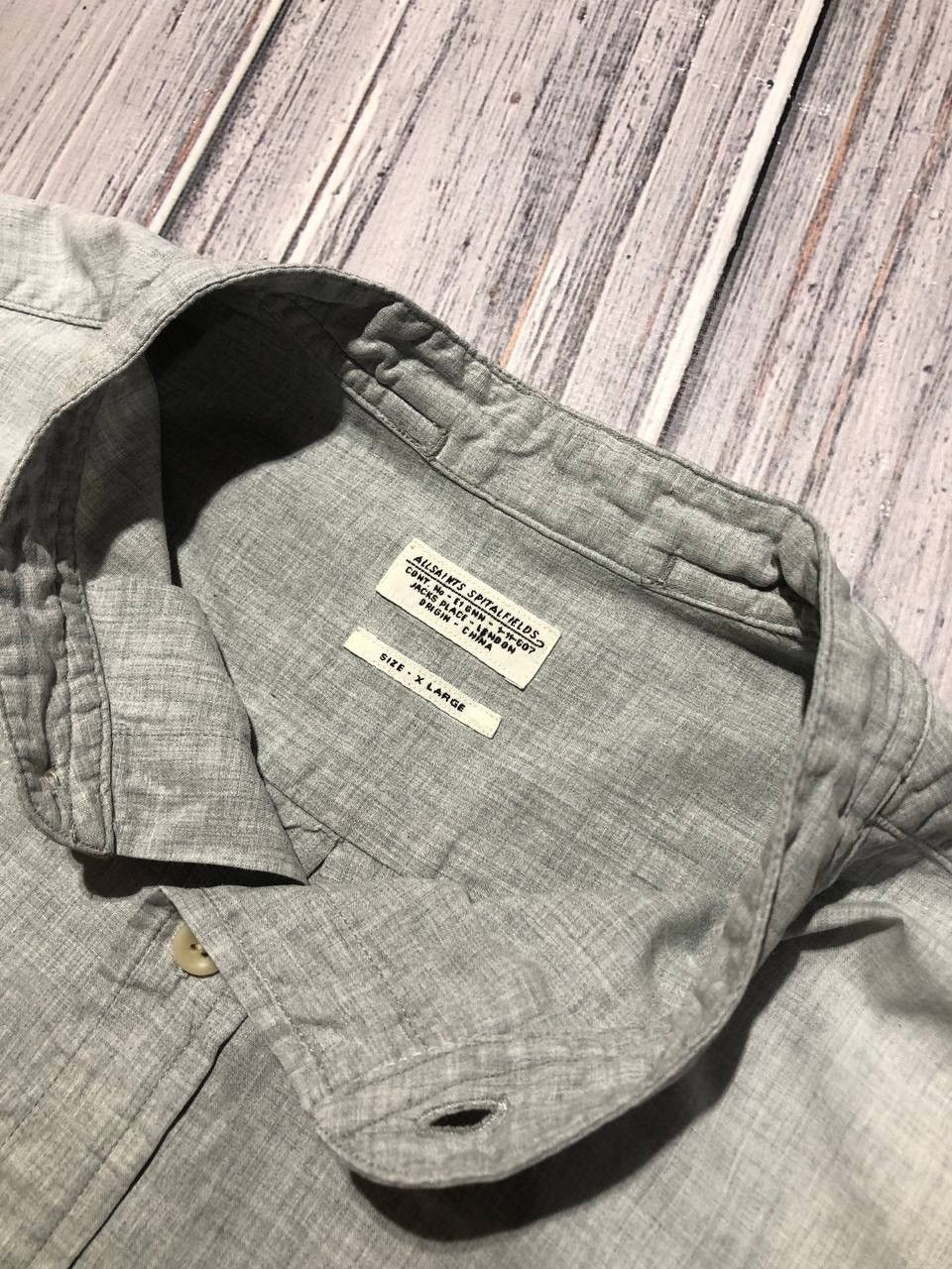 Allsaints Allsaints Shirt Buttons Long Sleeve Luxury Size US L / EU 52-54 / 3 - 9 Thumbnail