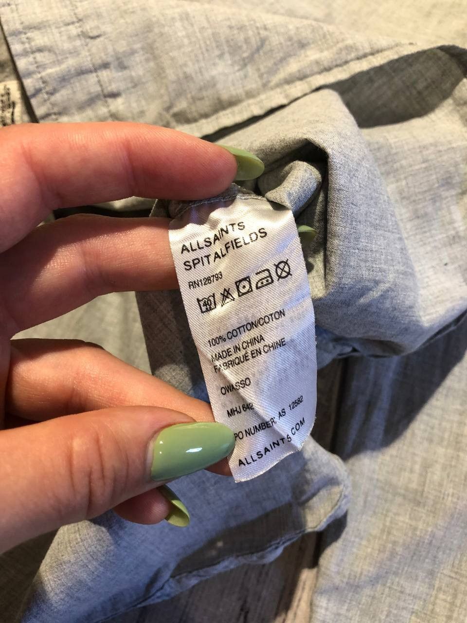 Allsaints Allsaints Shirt Buttons Long Sleeve Luxury Size US L / EU 52-54 / 3 - 4 Thumbnail