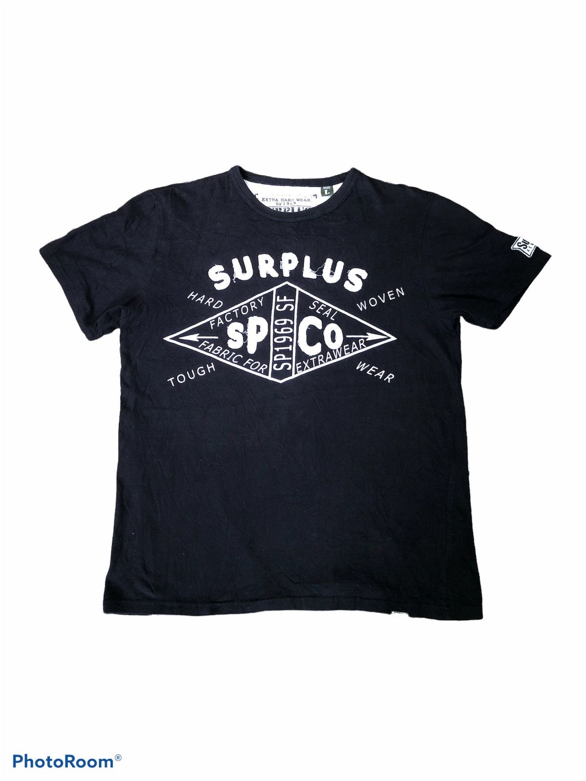 Japanese Brand SURPLUS BIG LOGO TEE Size US M / EU 48-50 / 2 - 1 Thumbnail