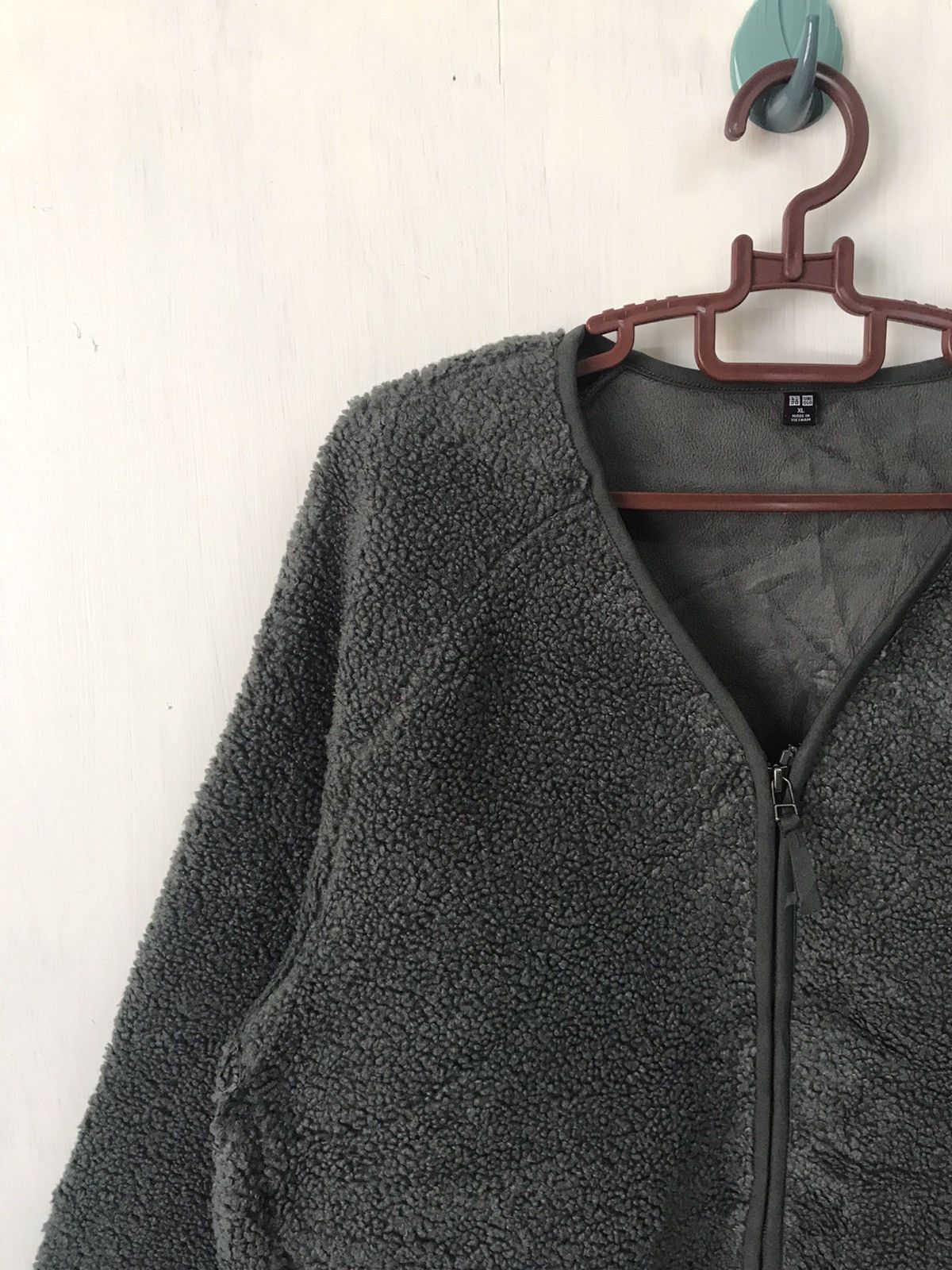 Uniqlo 💥Steals💥No Collar Fleece Jacket Size US XL / EU 56 / 4 - 3 Thumbnail