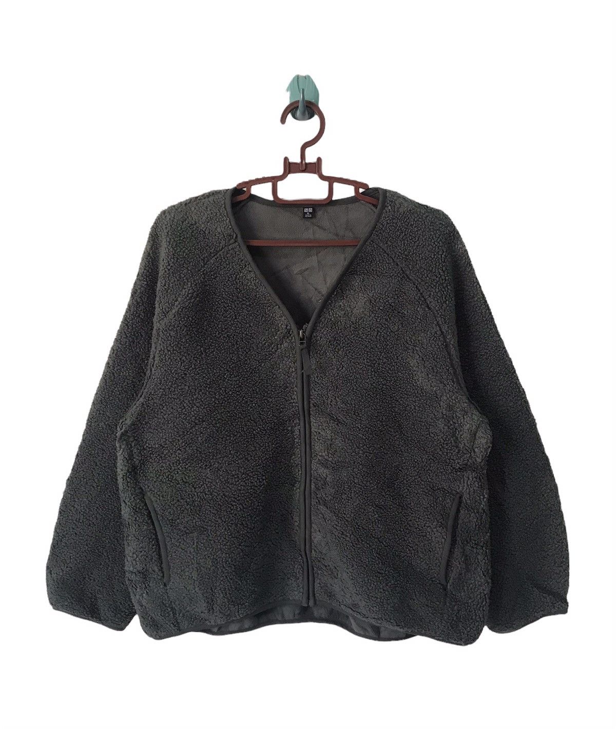 Uniqlo 💥Steals💥No Collar Fleece Jacket Size US XL / EU 56 / 4 - 1 Thumbnail
