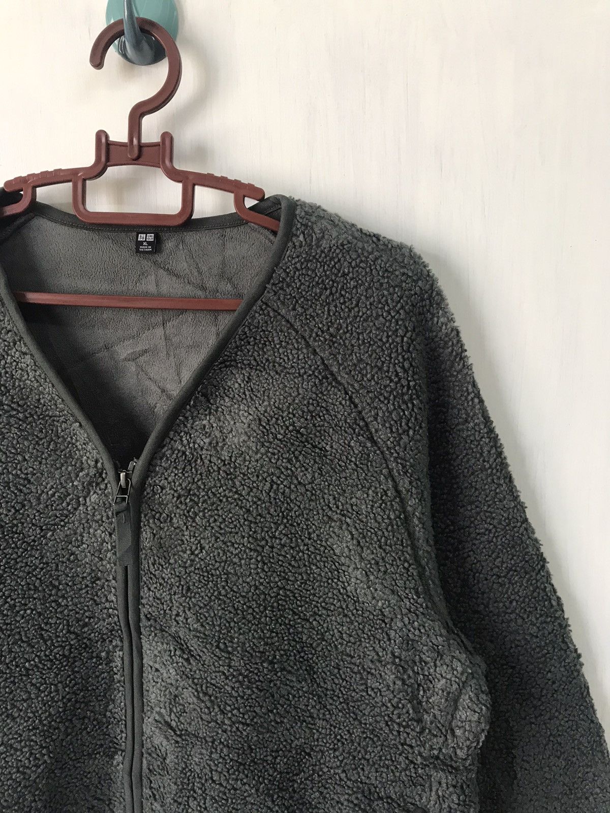 Uniqlo 💥Steals💥No Collar Fleece Jacket Size US XL / EU 56 / 4 - 4 Thumbnail