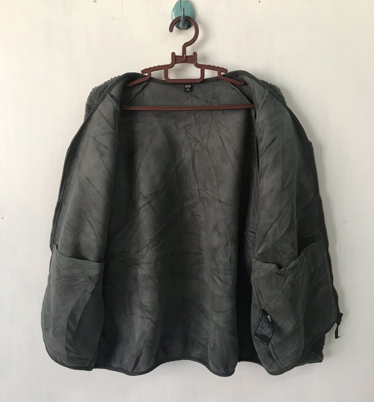 Uniqlo 💥Steals💥No Collar Fleece Jacket Size US XL / EU 56 / 4 - 11 Thumbnail