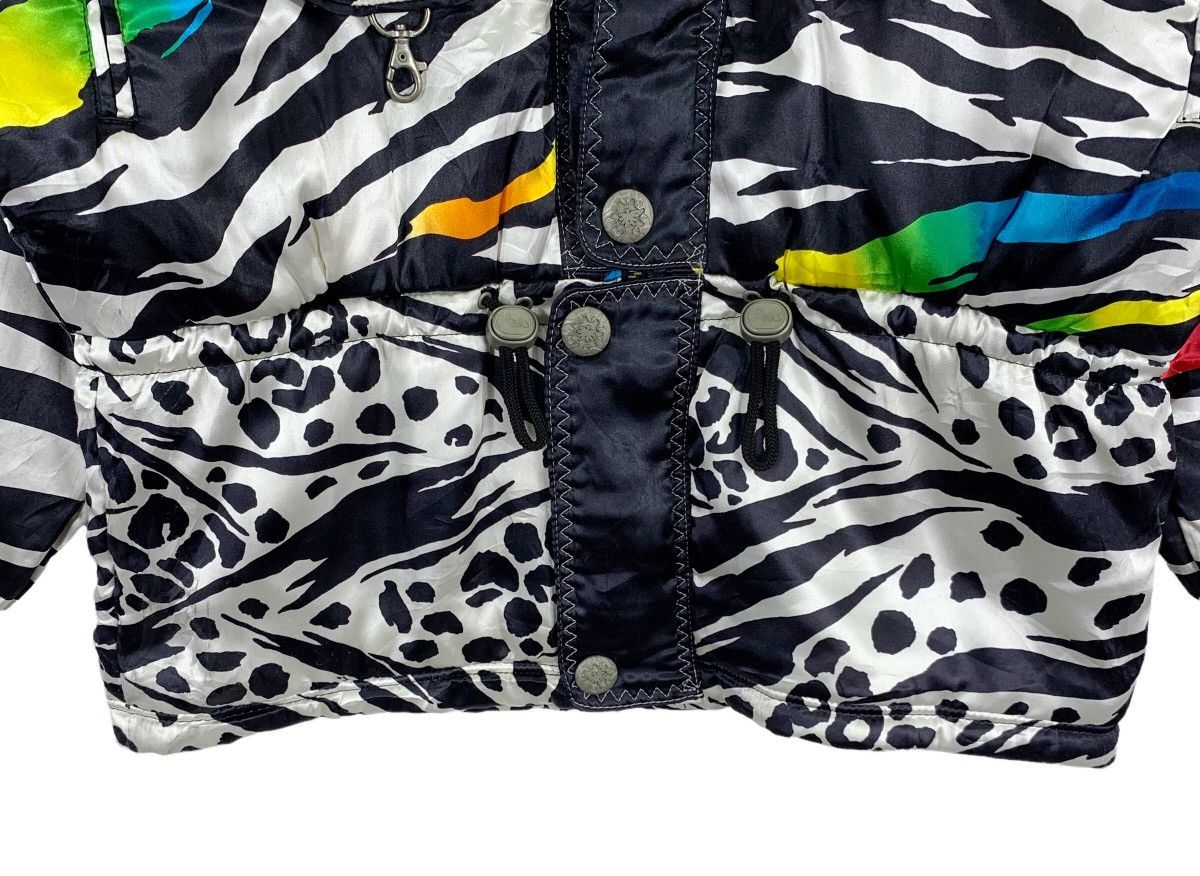 Asics × Vintage VINTAGE ASICS ZEBRA AUSTRIA NEON SKIWEAR SATIN JACKET Size US L / EU 52-54 / 3 - 9 Thumbnail