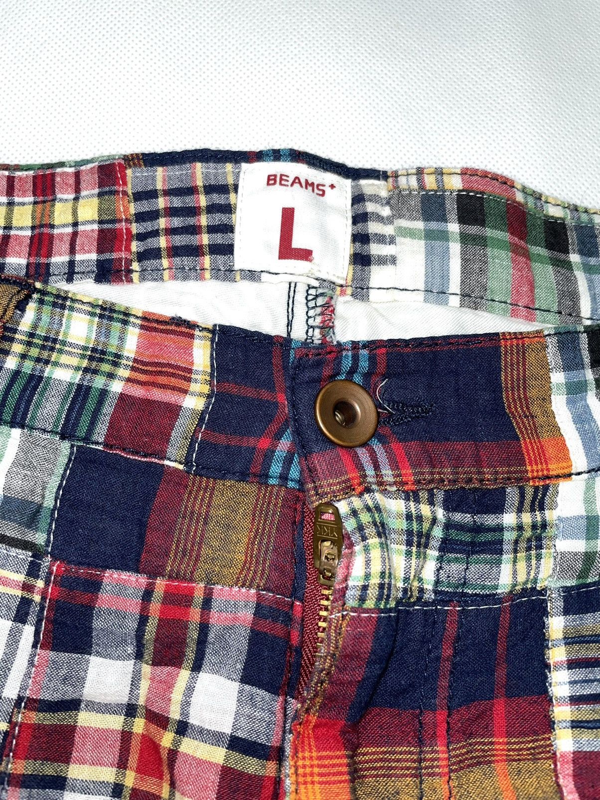Beams Plus × Vintage Vintage Beams Plus Short Patchwork art designer japan plaid Size US 34 / EU 50 - 4 Thumbnail