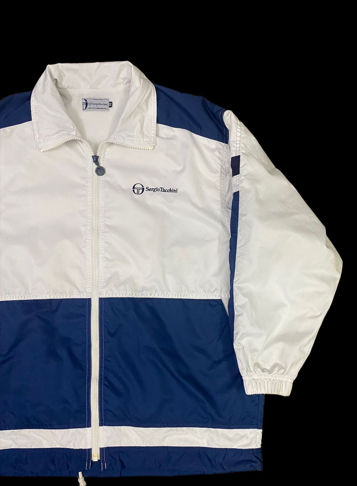 Sergio Tacchini Rare!! Vintage Sergio Tacchini Windbreaker Jacket Size US M / EU 48-50 / 2 - 2 Thumbnail