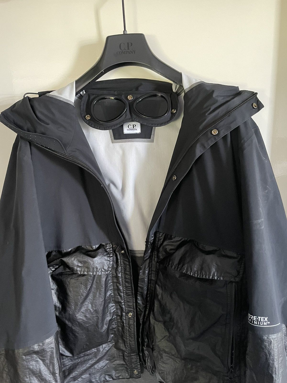 C.P. Company Goretex C.P. Company x Gore Tex Infinium Mixed Goggle Jacket Grailed