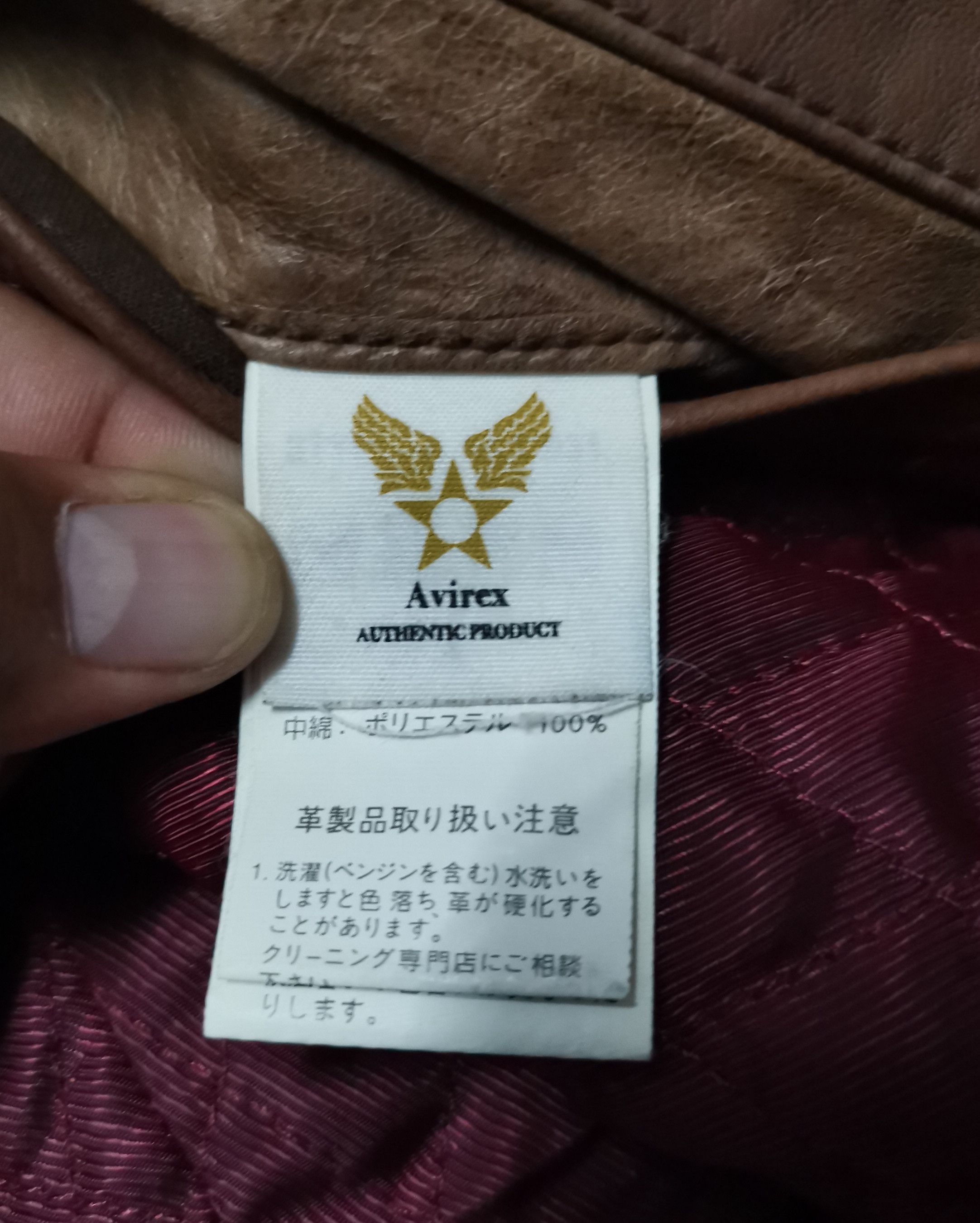 Avirex Rare Avirex 90s Real Sheep-skin Leather jacket Size US L / EU 52-54 / 3 - 9 Thumbnail