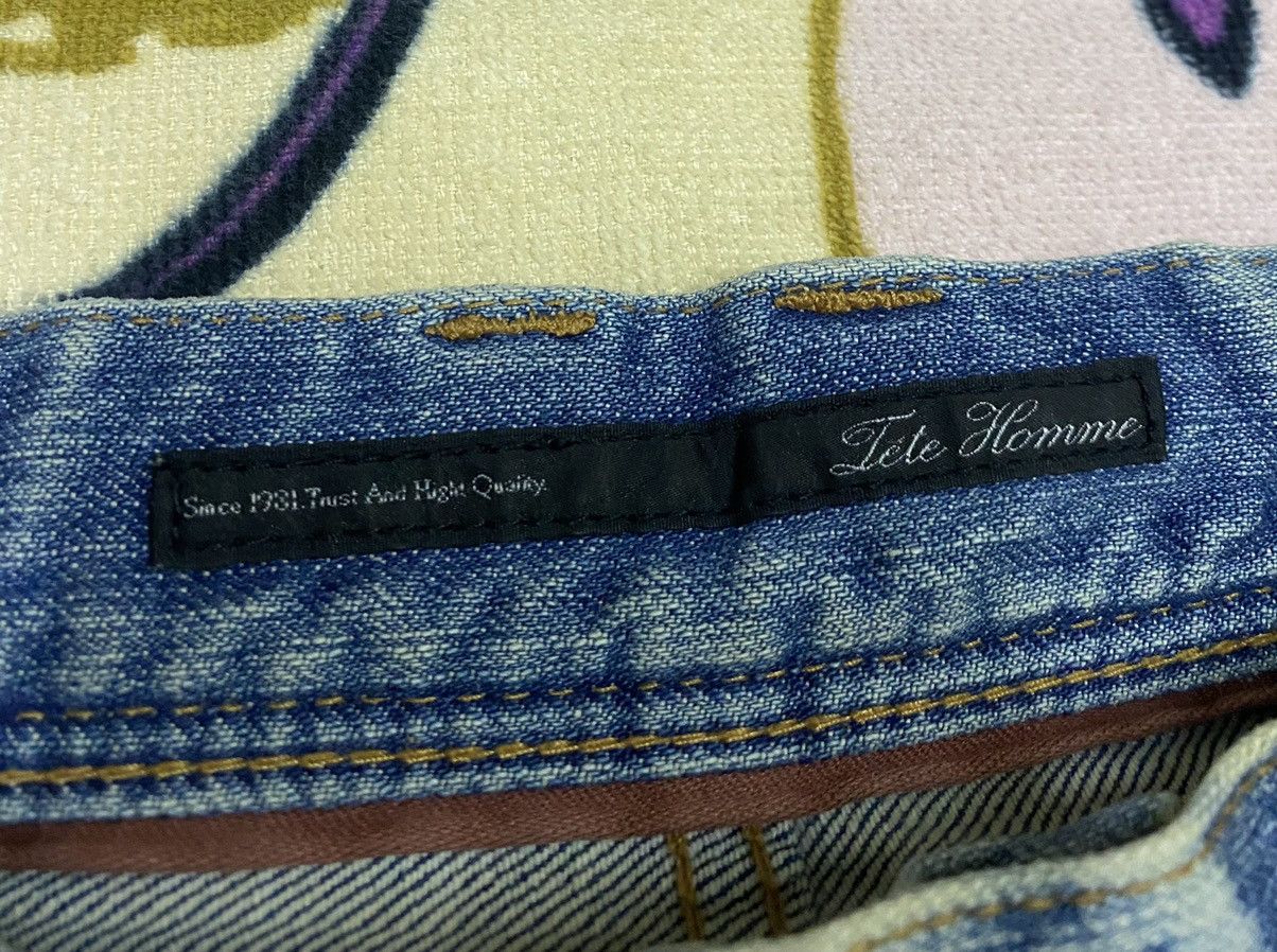 Issey Miyake × Tete Homme TETE HOMME x Issey Miyake Distressed Denim Jeans x Rare Size US 34 / EU 50 - 8 Thumbnail