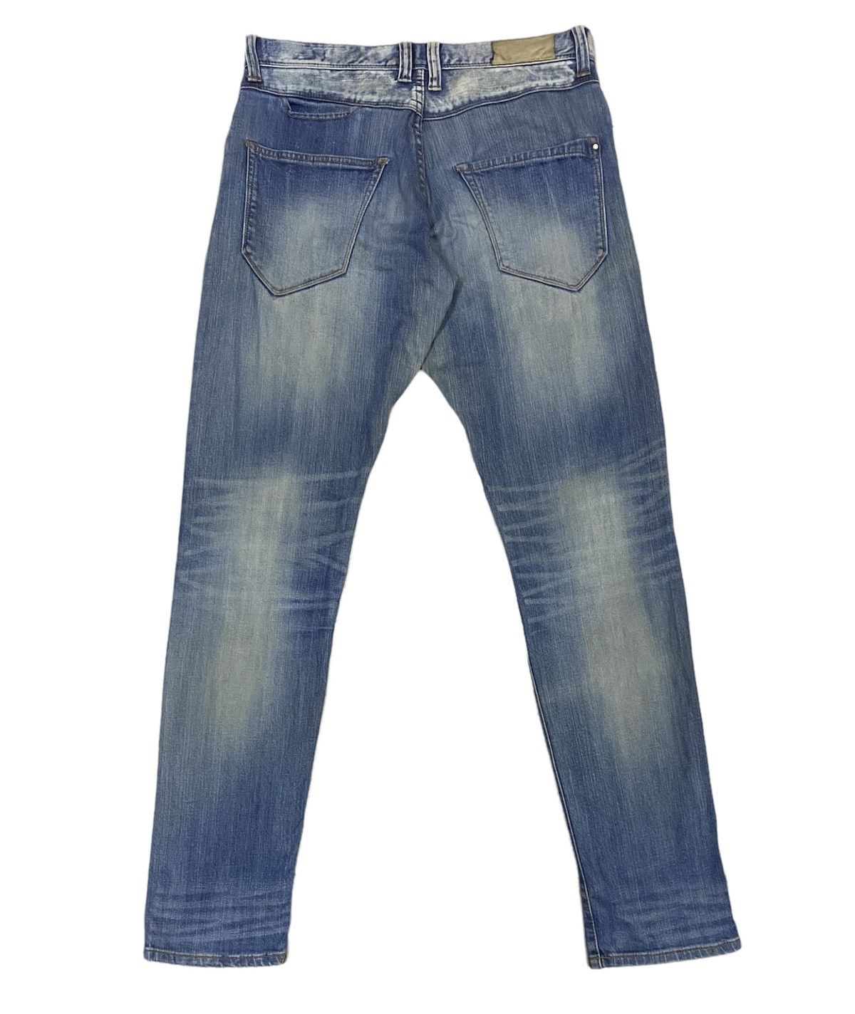 Issey Miyake × Tete Homme TETE HOMME x Issey Miyake Distressed Denim Jeans x Rare Size US 34 / EU 50 - 1 Thumbnail