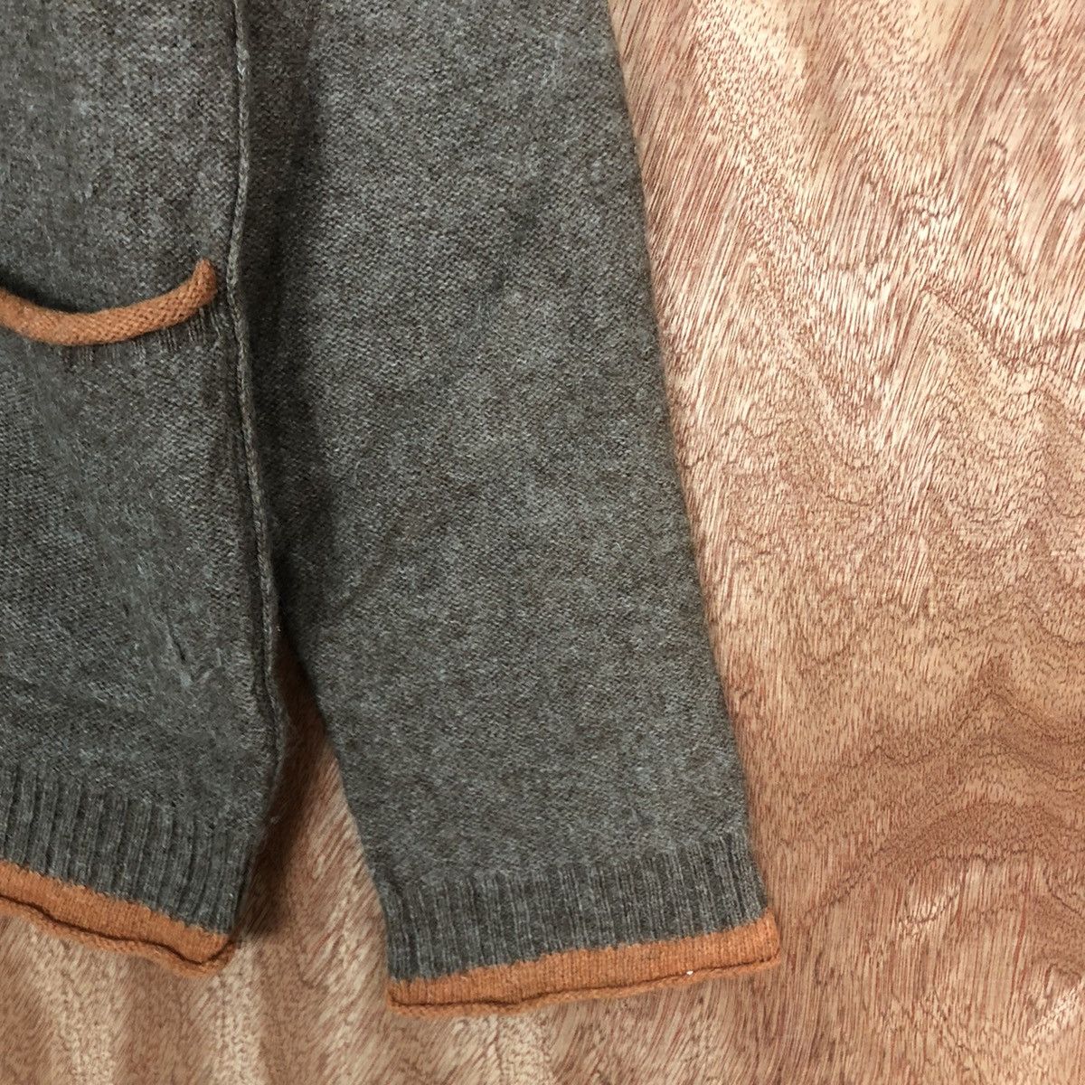 Homespun Knitwear Japan Brown Shag Shaggy Cardigan hoodie #H140 Size US M / EU 48-50 / 2 - 4 Thumbnail