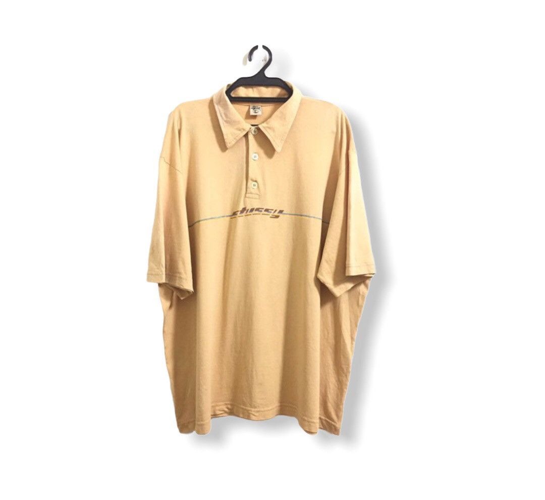 Stussy Stussy orange S cable knit polo shirt | Grailed