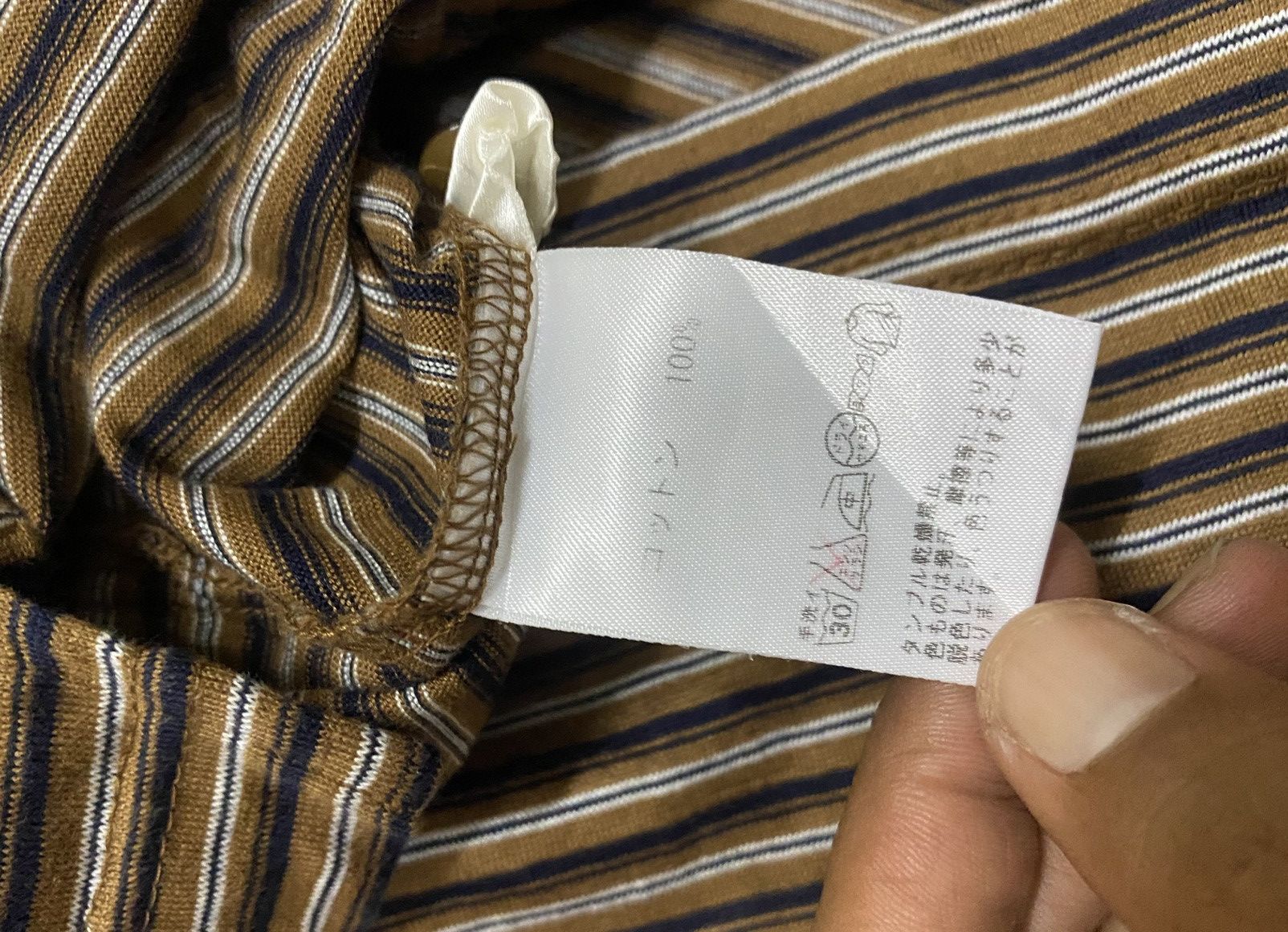 Designer × Lanvin × Vintage LANVIN Sports Stripe Long Sleeve Polo Shirt Made in Japan Size US L / EU 52-54 / 3 - 12 Thumbnail