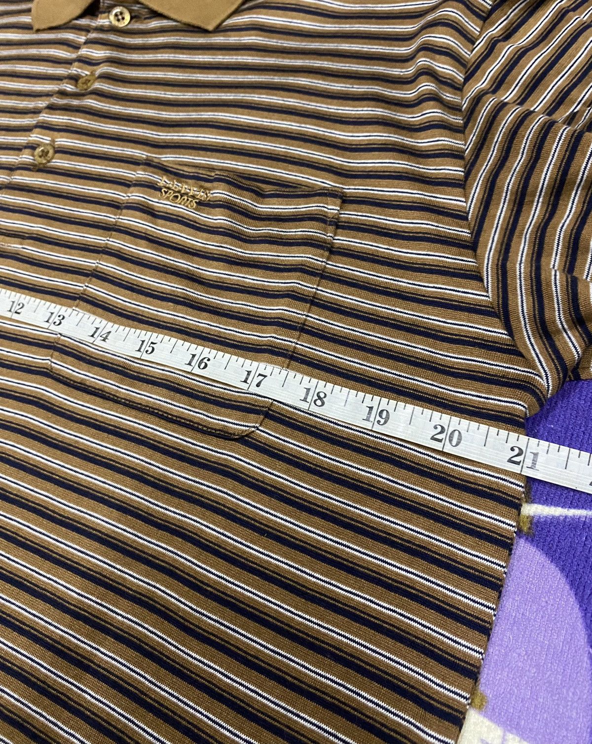 Designer × Lanvin × Vintage LANVIN Sports Stripe Long Sleeve Polo Shirt Made in Japan Size US L / EU 52-54 / 3 - 15 Thumbnail