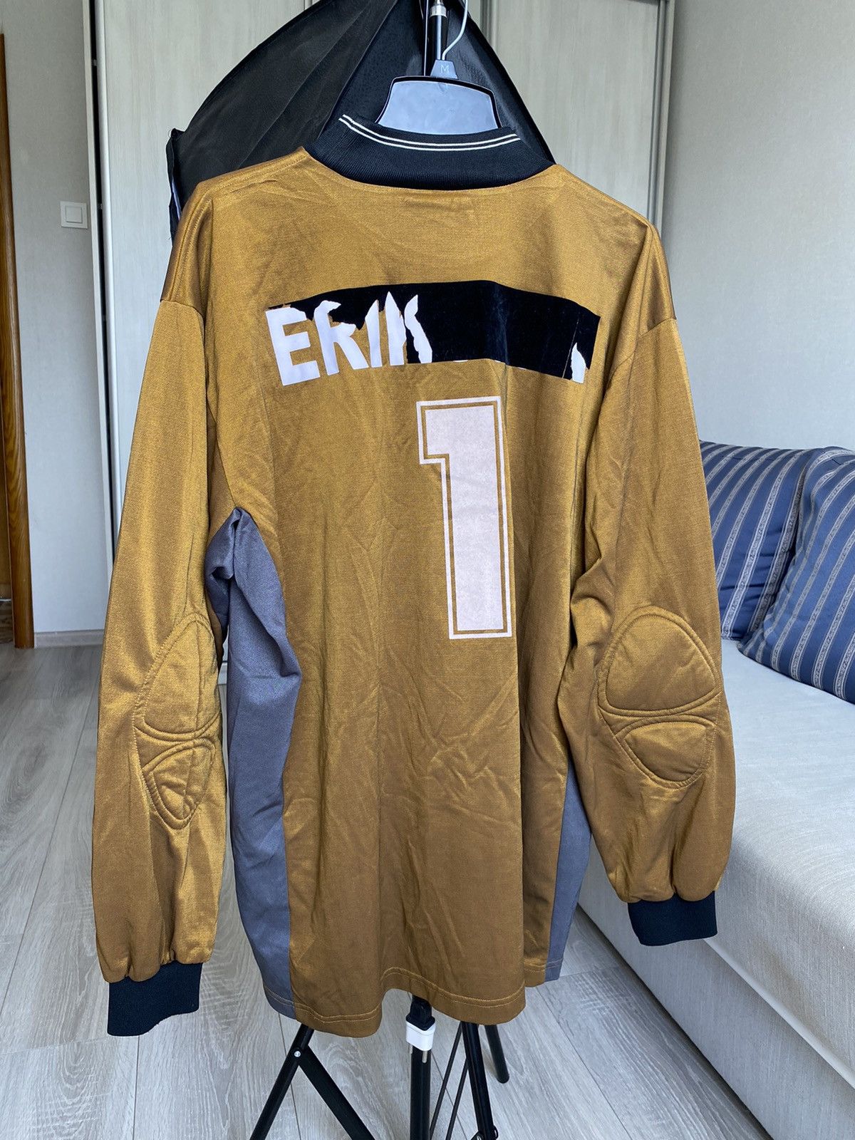 Nike × Vintage Vintage 2000s Nike team Jersey Long sleeve #1 Eriksen Size US XL / EU 56 / 4 - 6 Thumbnail