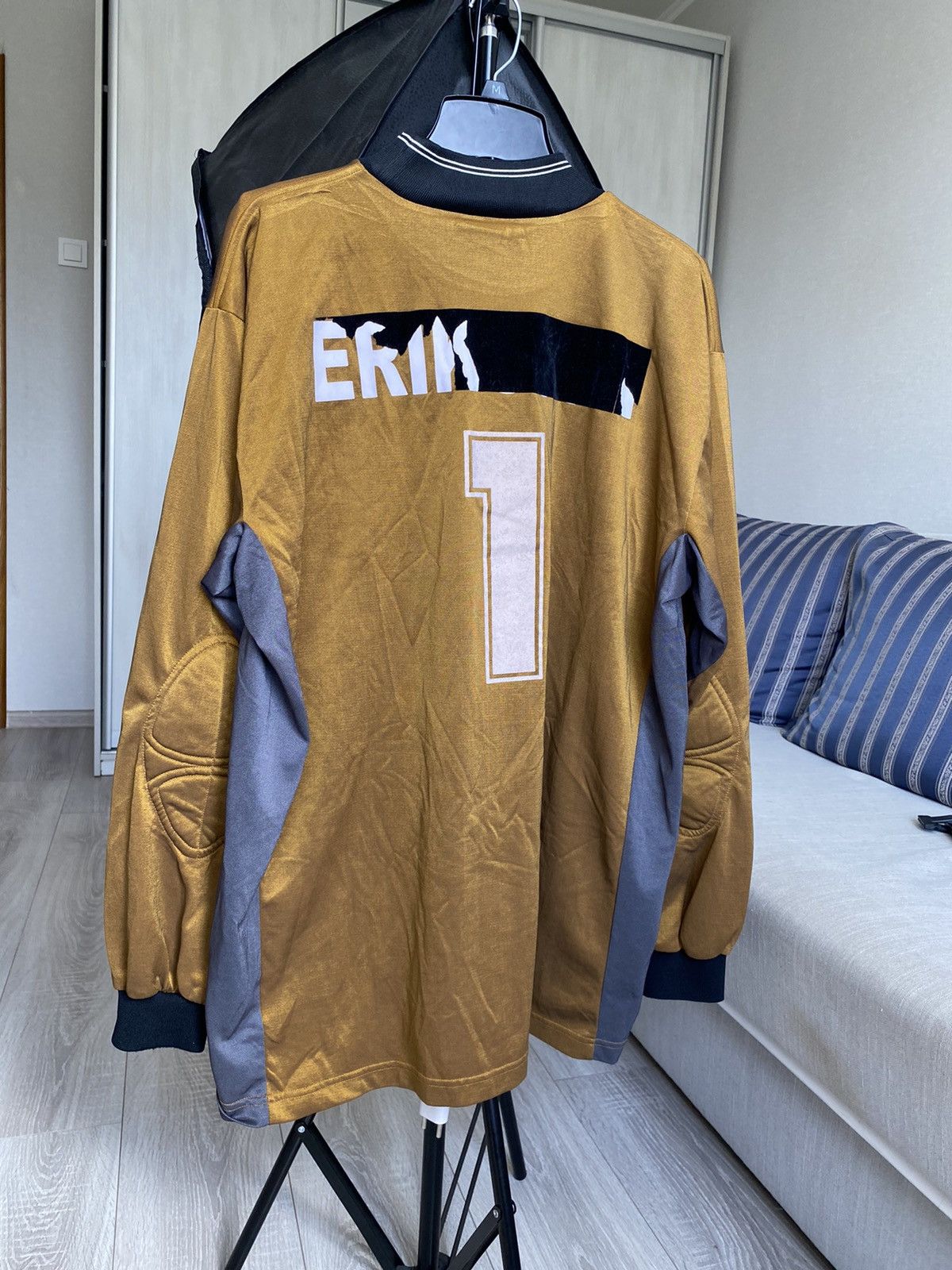 Nike × Vintage Vintage 2000s Nike team Jersey Long sleeve #1 Eriksen Size US XL / EU 56 / 4 - 11 Thumbnail