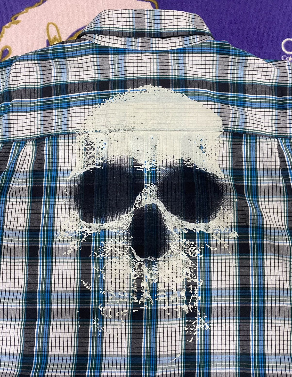Levi's LEVIS Button Up Shirt with Backprint Skulls x Rare Size US M / EU 48-50 / 2 - 3 Thumbnail