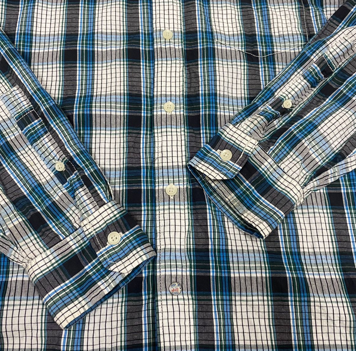 Levi's LEVIS Button Up Shirt with Backprint Skulls x Rare Size US M / EU 48-50 / 2 - 8 Thumbnail