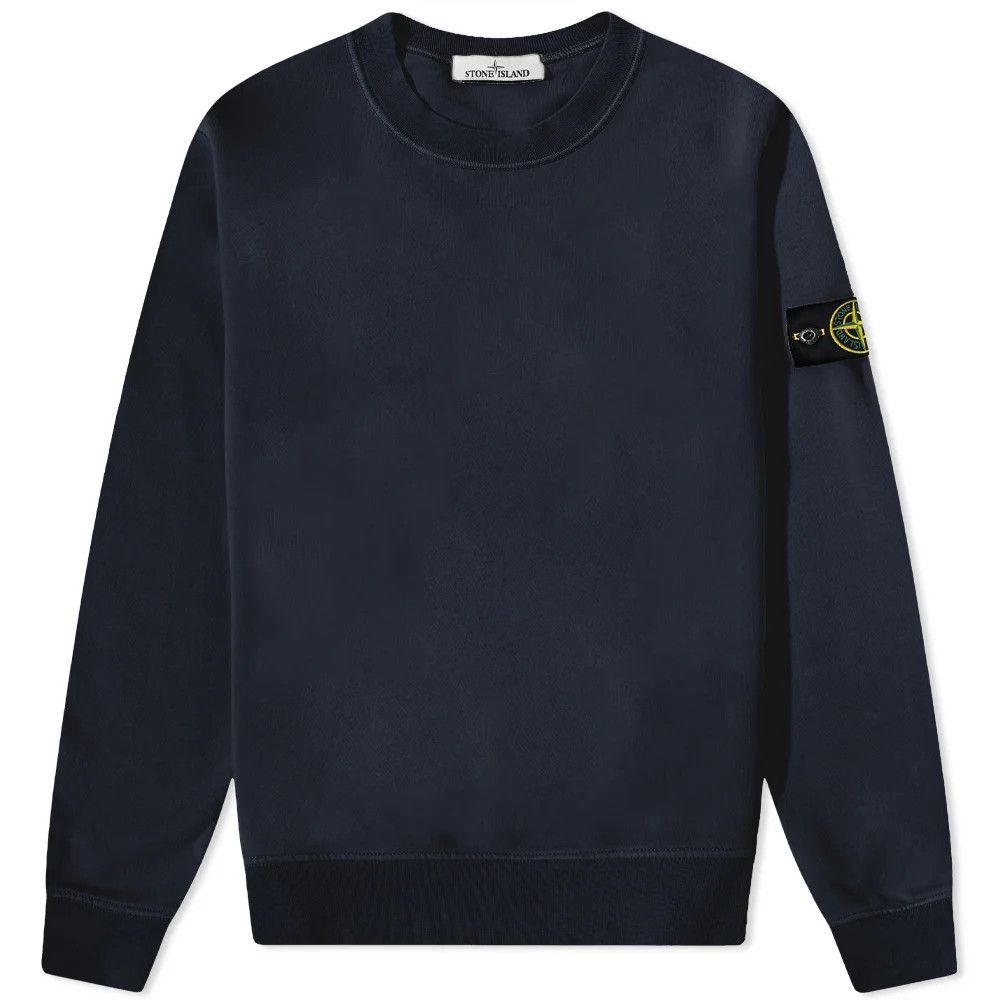 image of Stone Island Navy Crewneck, Men's (Size Large)
