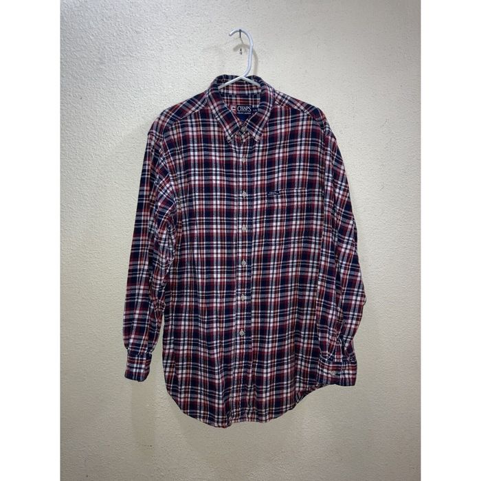 Chaps Ralph Lauren Chaps Ralph Lauren Flannel Shirt Plaid Red/Blue