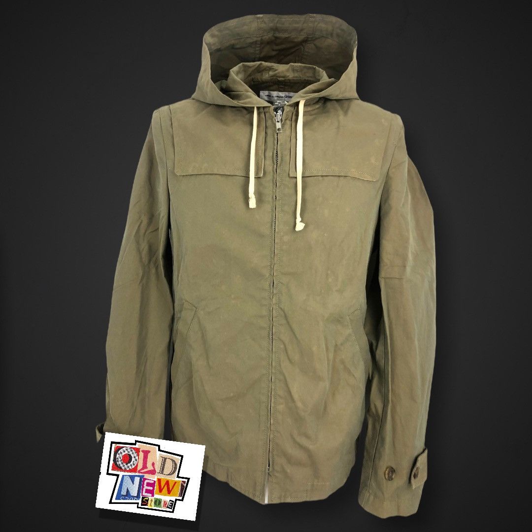 Comme des Garcons CDG Shirt - Waxed Fabric - Hooded Parka / Jacket - S20133 Size US S / EU 44-46 / 1 - 1 Thumbnail