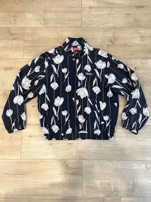 Supreme Supreme Floral Silk Track Jacket (M) | Grailed