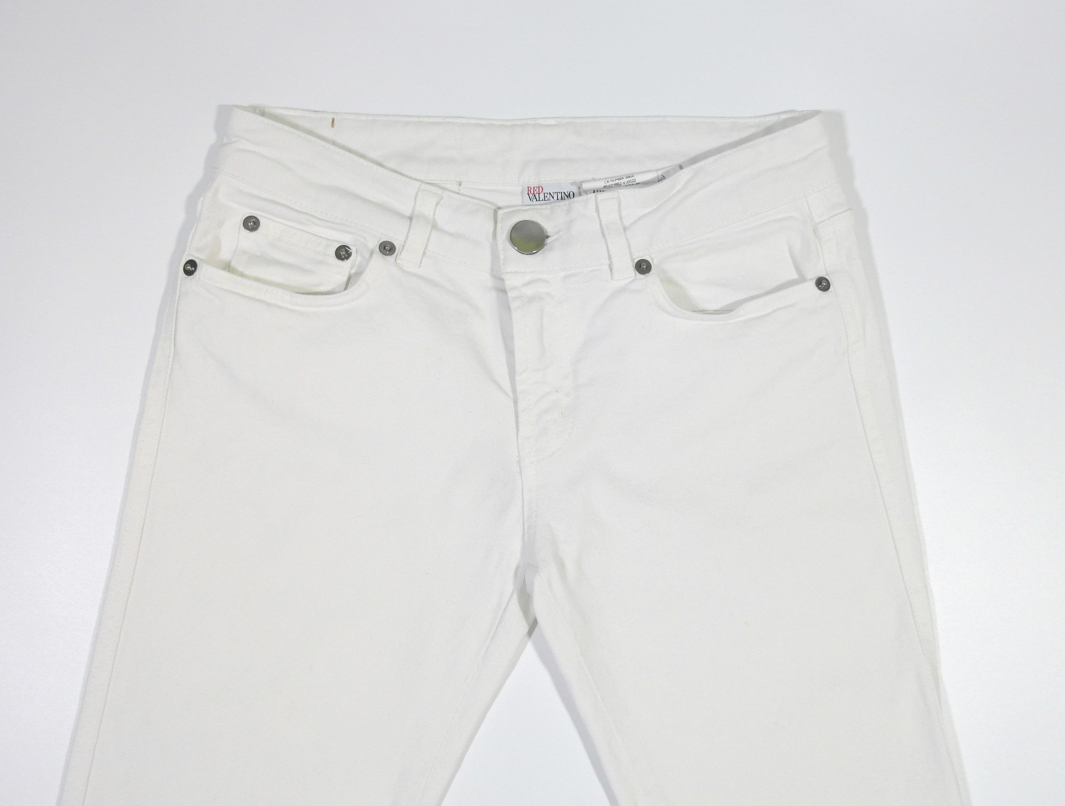 RED Valentino Red Valentino Denim Skinny Jeans Women's Sz 28 White Size 28" / US 6 / IT 42 - 3 Thumbnail