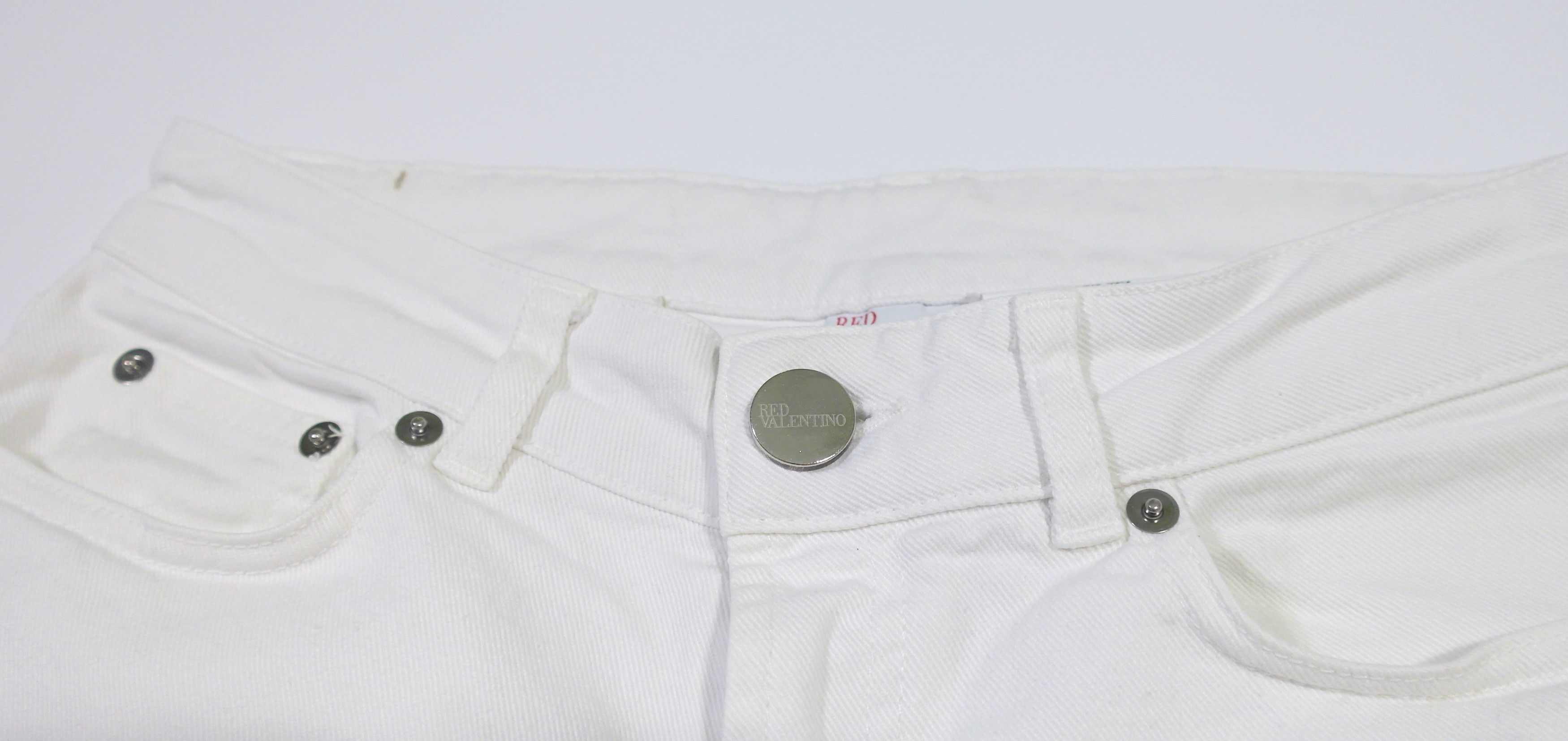 RED Valentino Red Valentino Denim Skinny Jeans Women's Sz 28 White Size 28" / US 6 / IT 42 - 5 Thumbnail